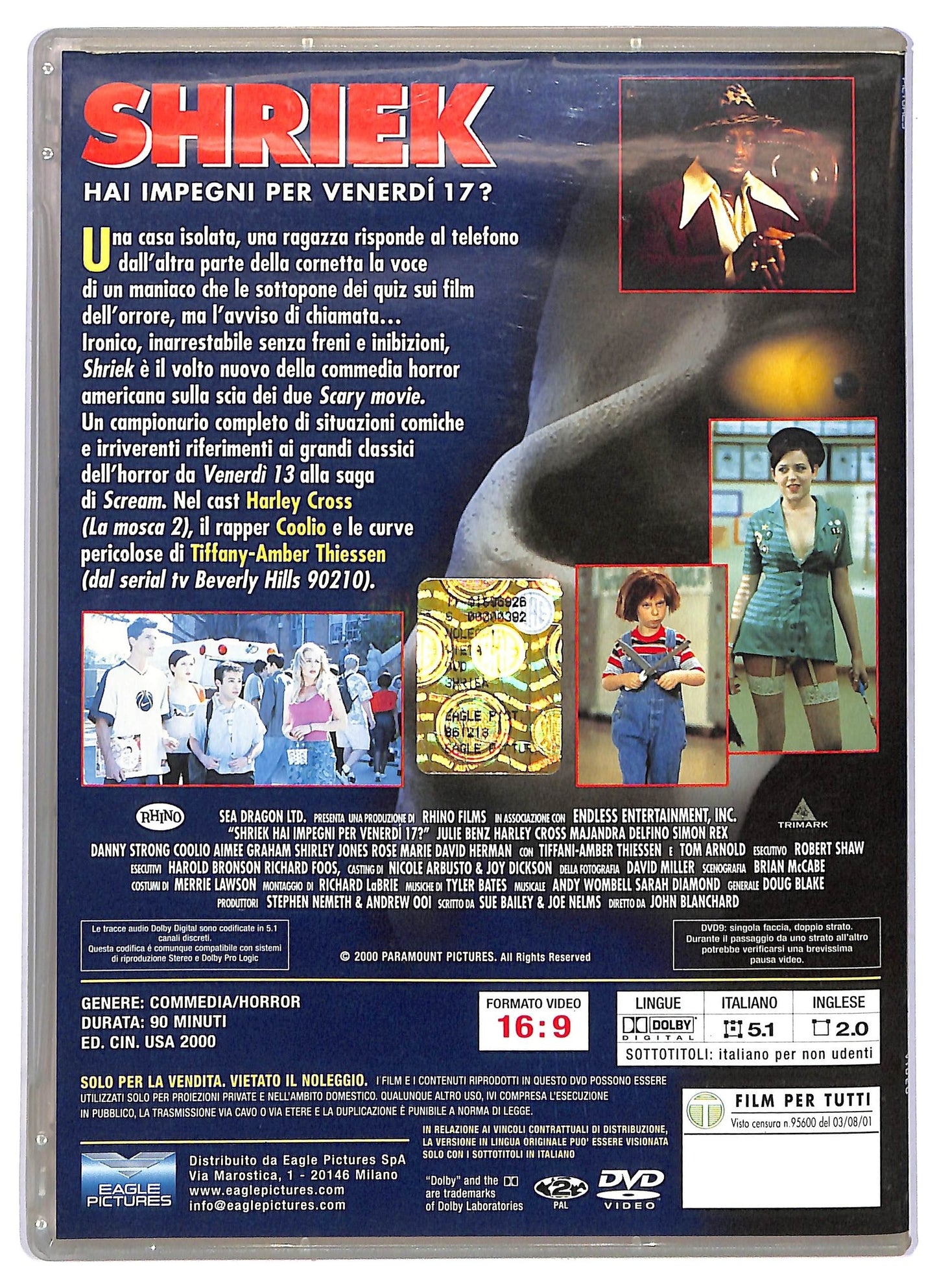 EBOND Shriek - Hai impegni per venerdi 17? SLIMCASE EDITORIALE DVD D754812