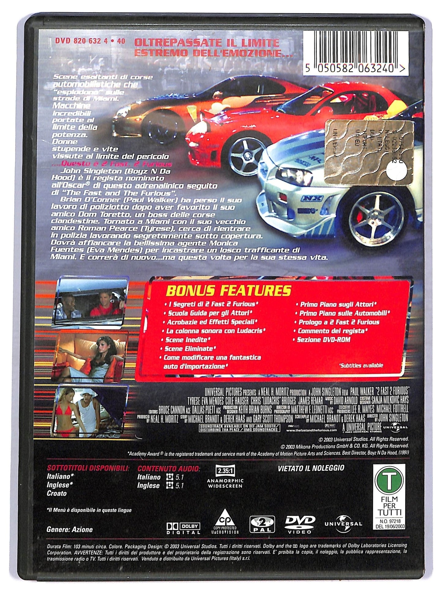 EBOND 2 Fast 2 Furious DVD D754842