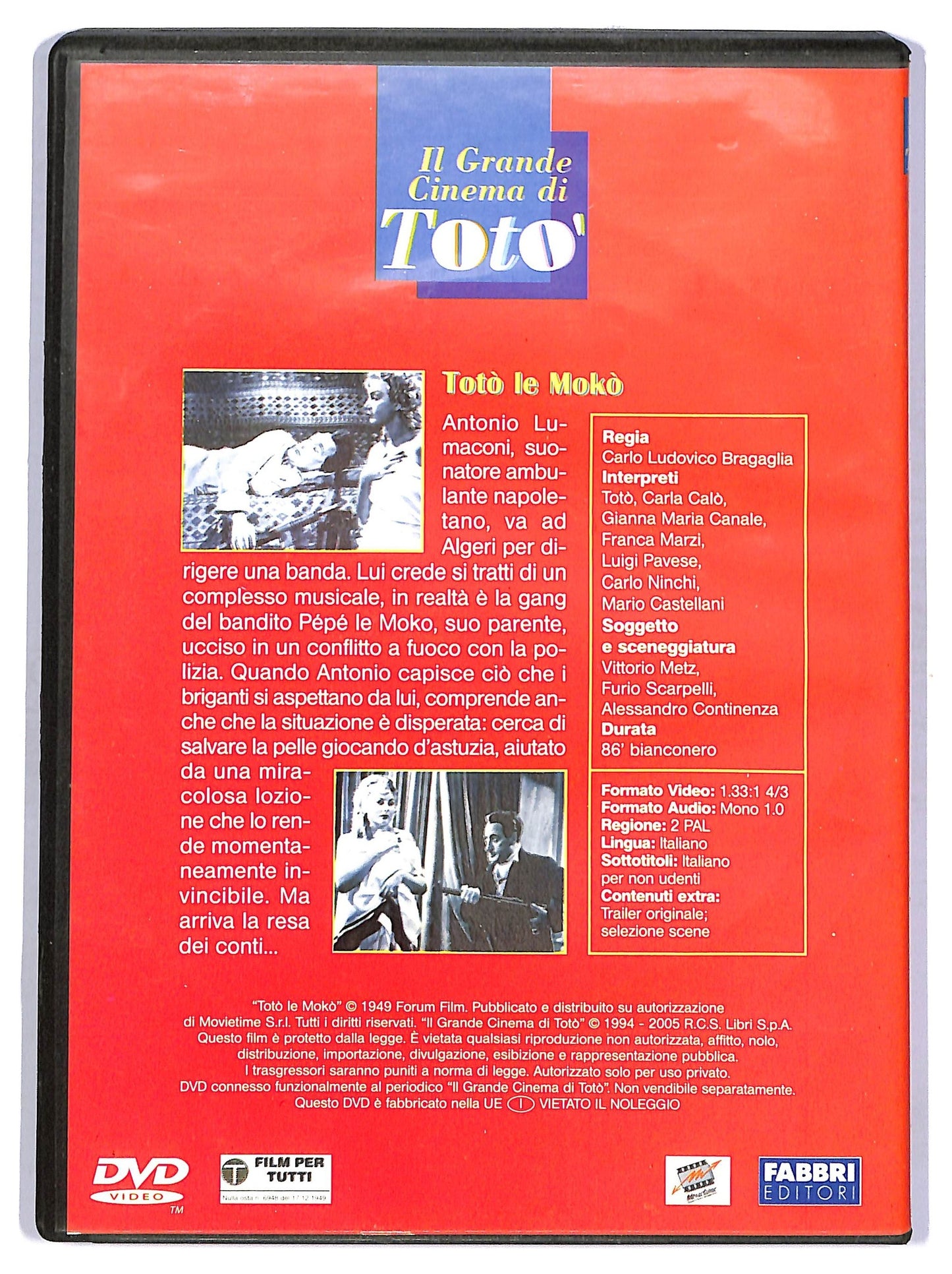 EBOND Toto le Moko EDITORIALE DVD D754853