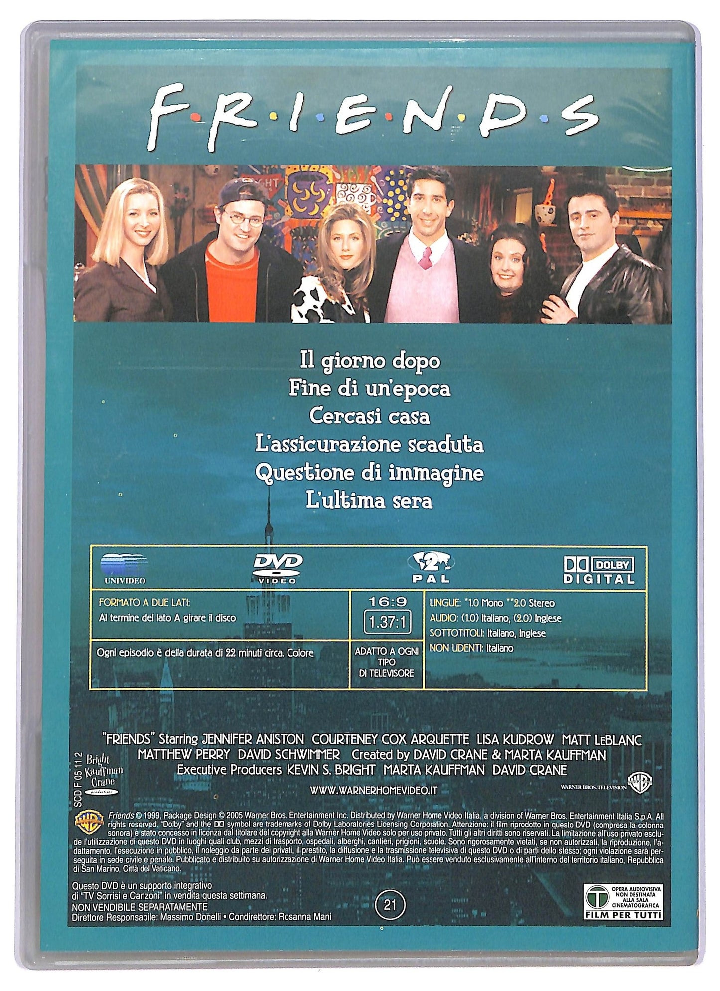 EBOND Friends Stagione 6 Episodi 1 - 6 EDITORIALE DVD D754902