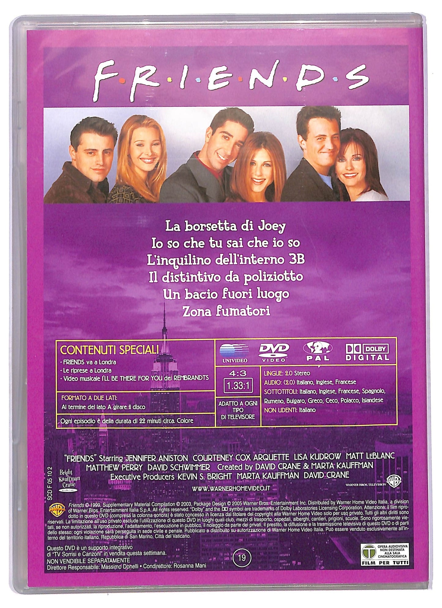 EBOND Friends Stagione 5 Episodi 13 - 18 EDITORIALE DVD D754905