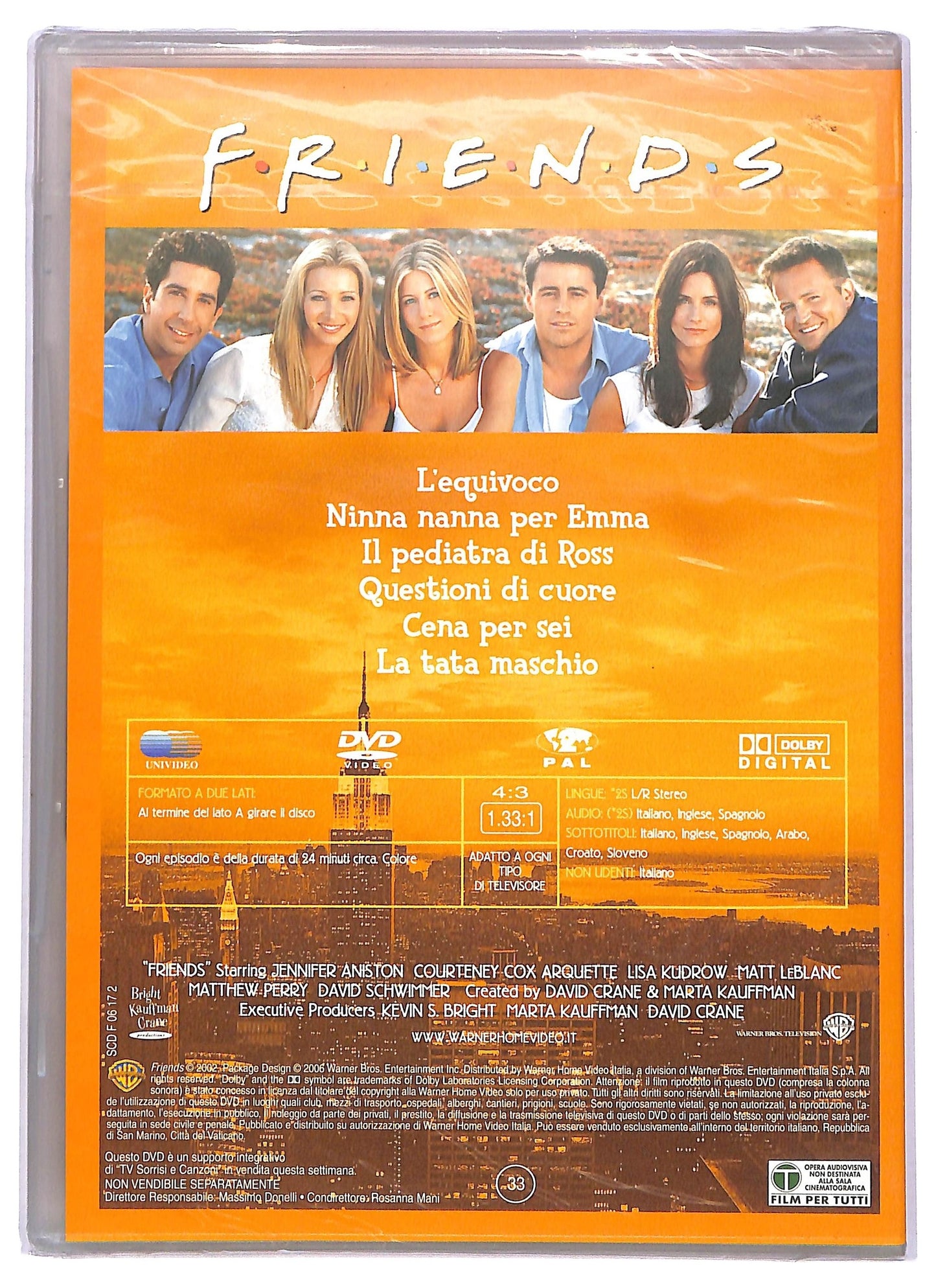 EBOND Friends Stagione 9 Episodi Da 1 a 6 EDITORIALE DVD D754909