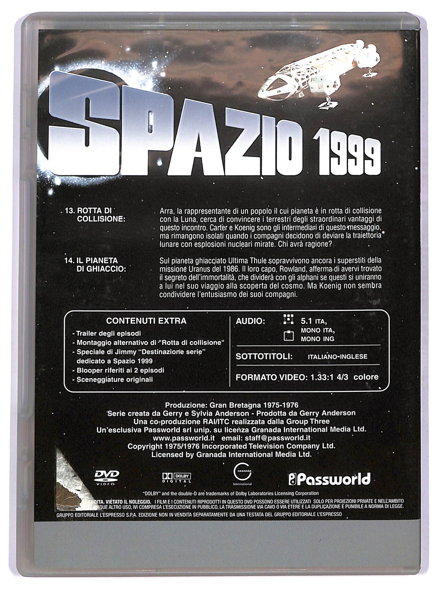 EBOND Spazio 1999 Volume 7 Episodi 13 - 14 EDITORIALE DVD D754922