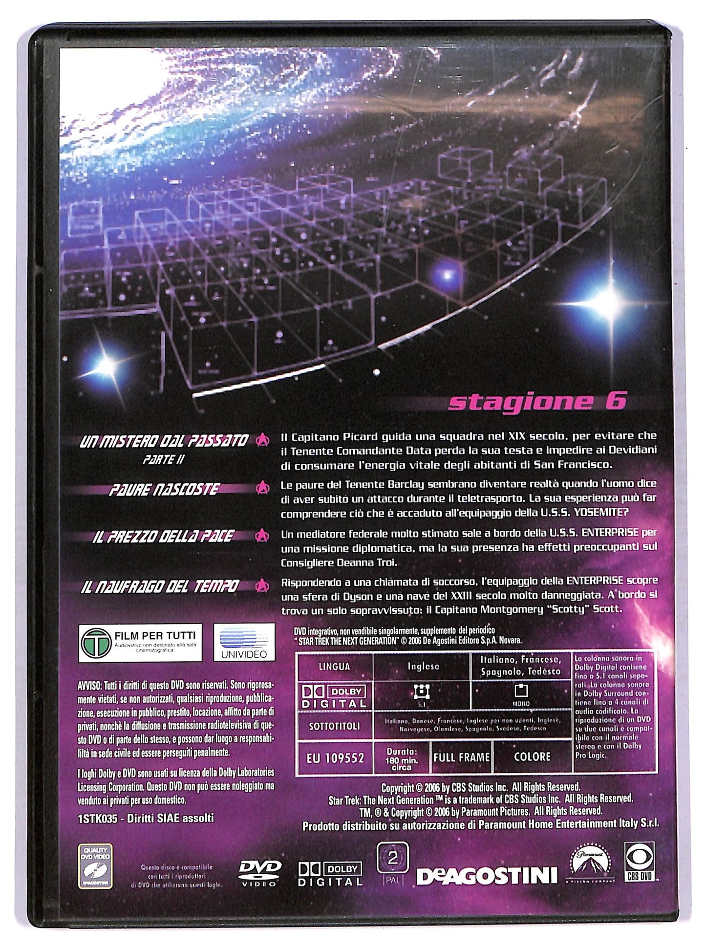 EBOND Star Trek The Next Generation Vol.1 Stagione 6 EDITORIALE DVD D754942