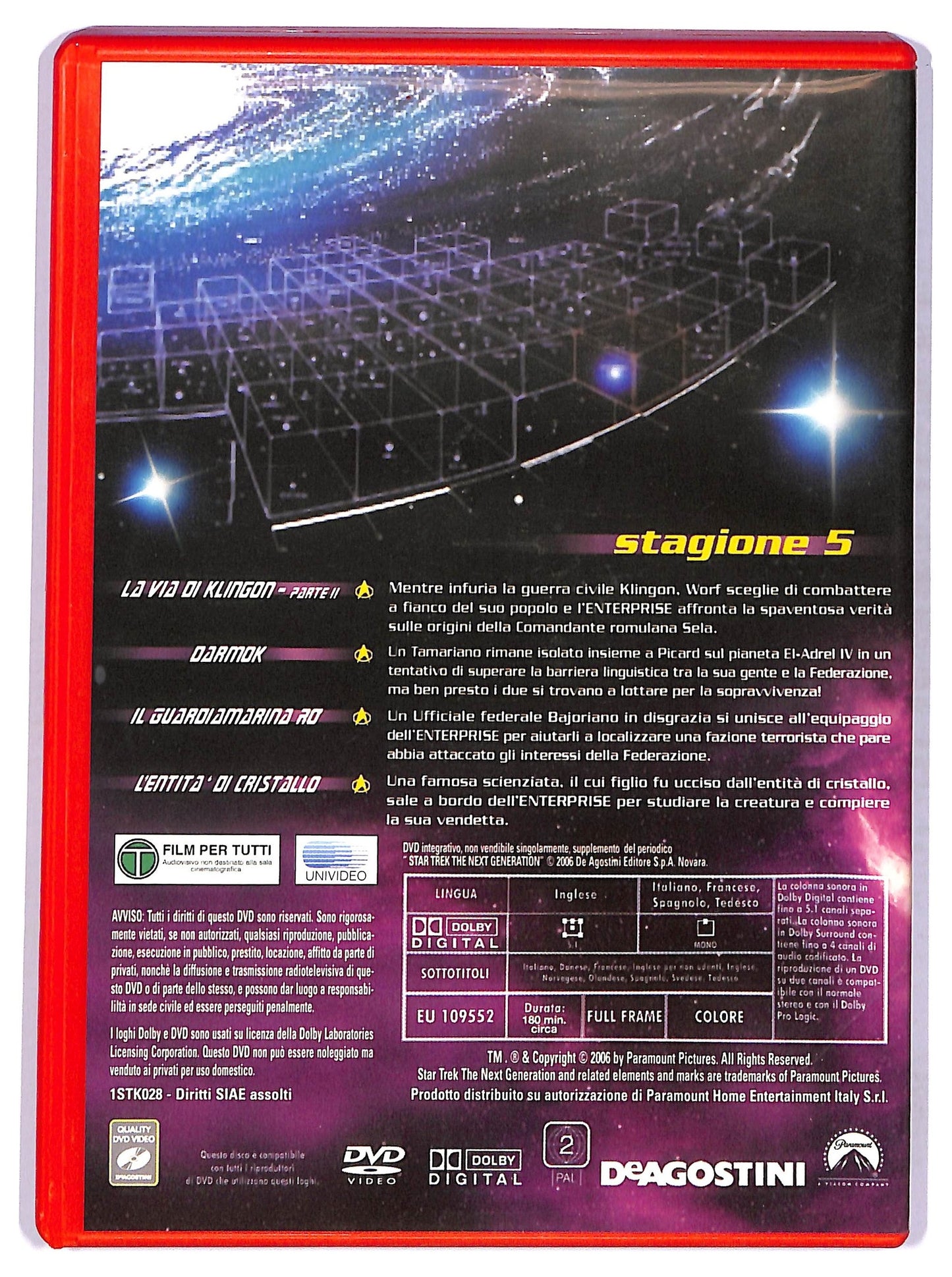 EBOND Star Trek The Next Generation Vol. 1 Stagione 5 EDITORIALE DVD D754943