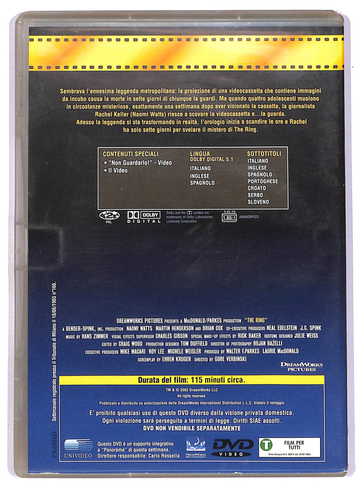 EBOND The Ring EDITORIALE DVD D754958