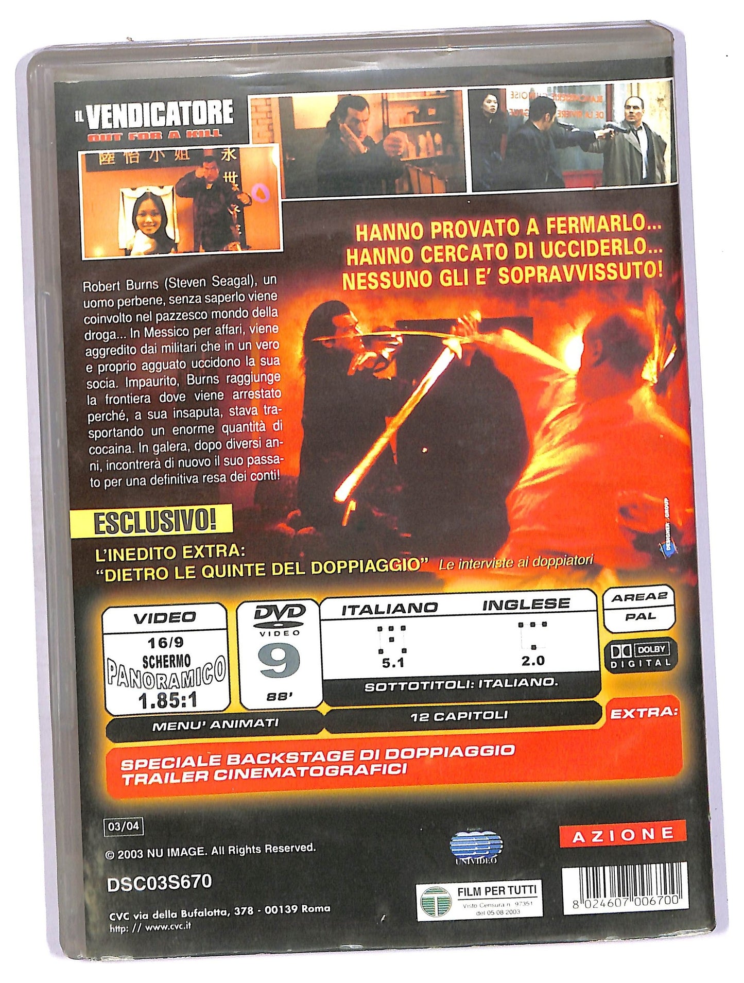 EBOND Il vendicatore Out for a Kill DVD D755019