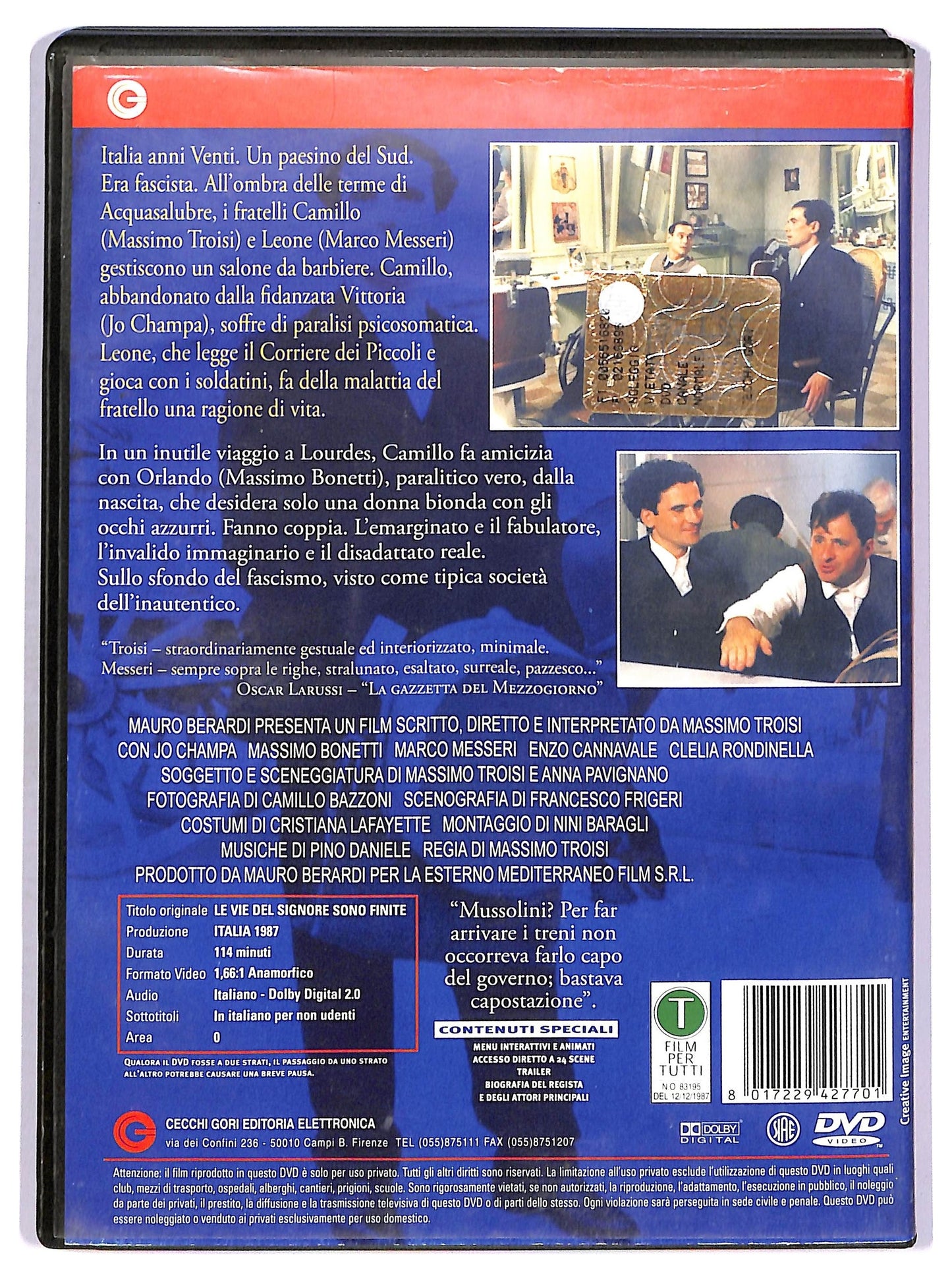 EBOND Le vie del signore sono finite DVD D755047