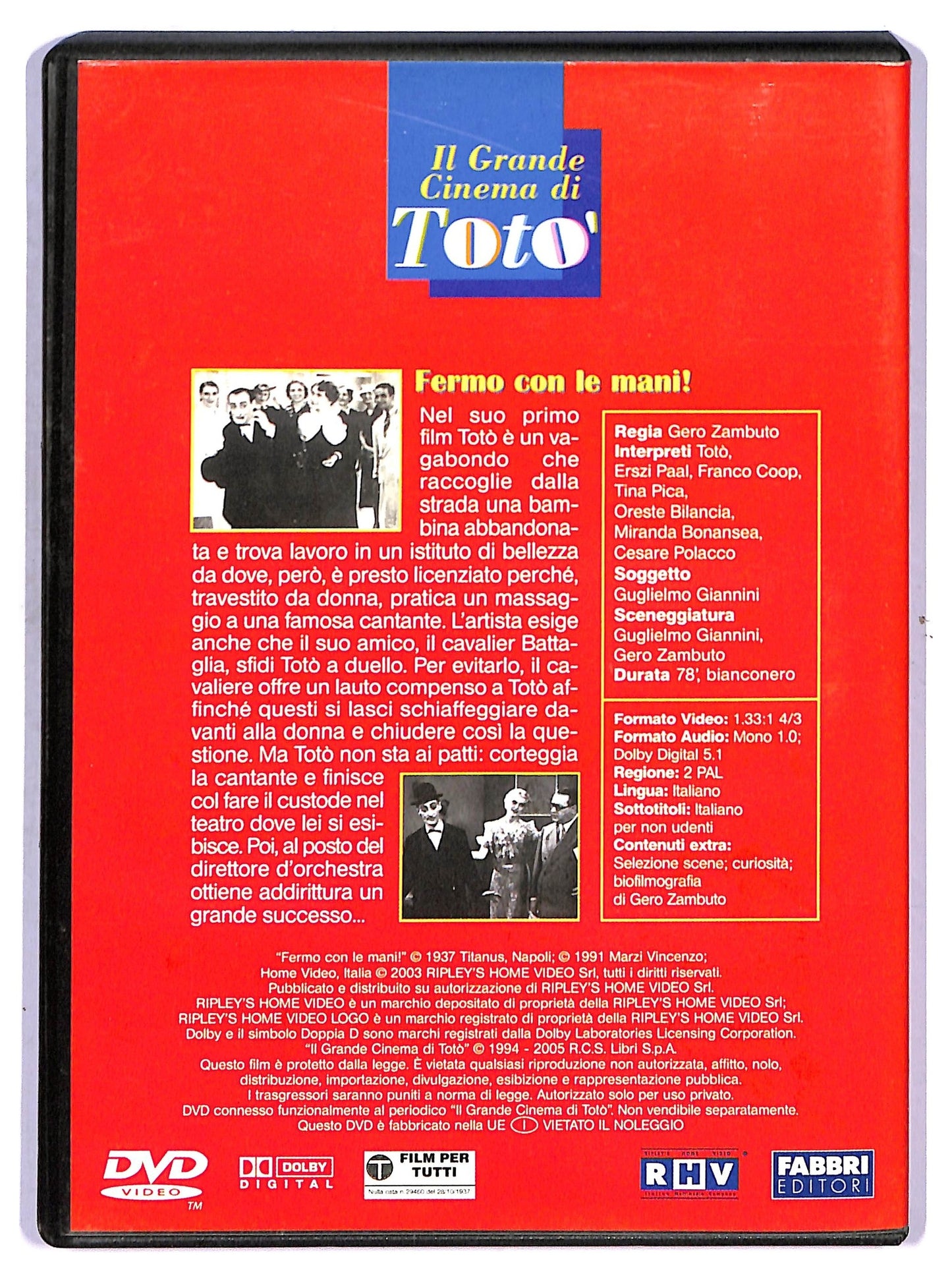 EBOND Fermo con le mani EDITORIALE DVD D755141