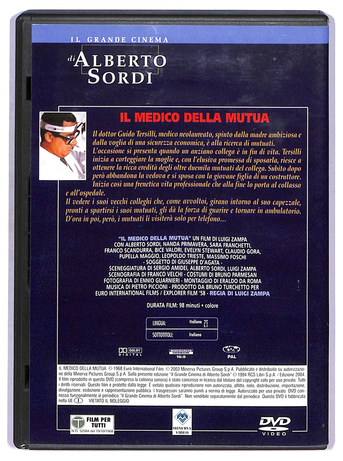 EBOND Il medico della mutua EDITORIALE DVD D755209