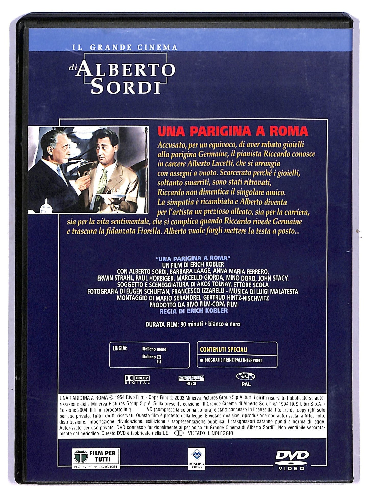 EBOND Alberto Sordi - Una Parigina a Roma DVD Editoriale D755211