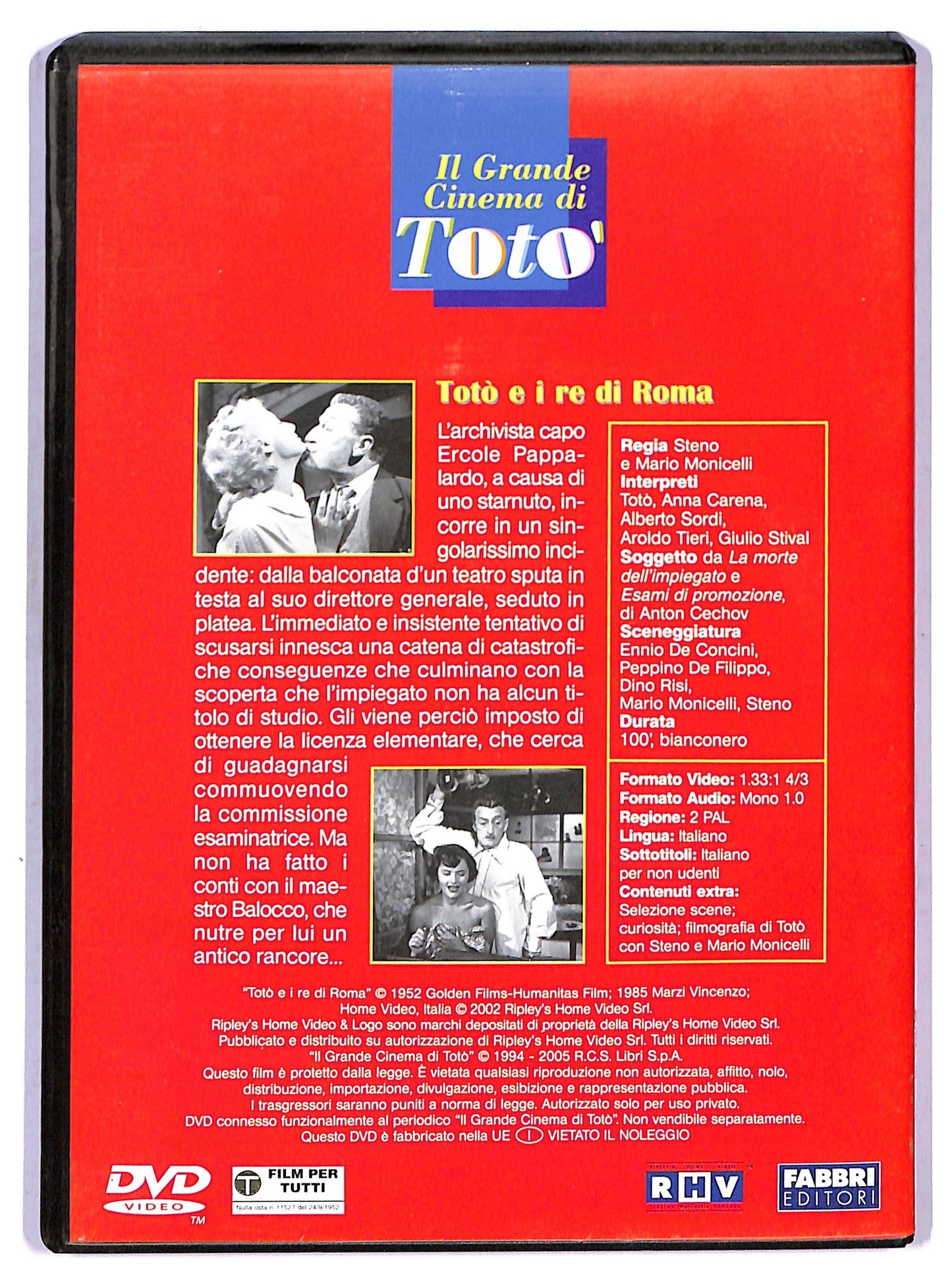 EBOND Toto e i Re Di Roma Il Grande Cinema Di Toto DVD Editoriale D755225