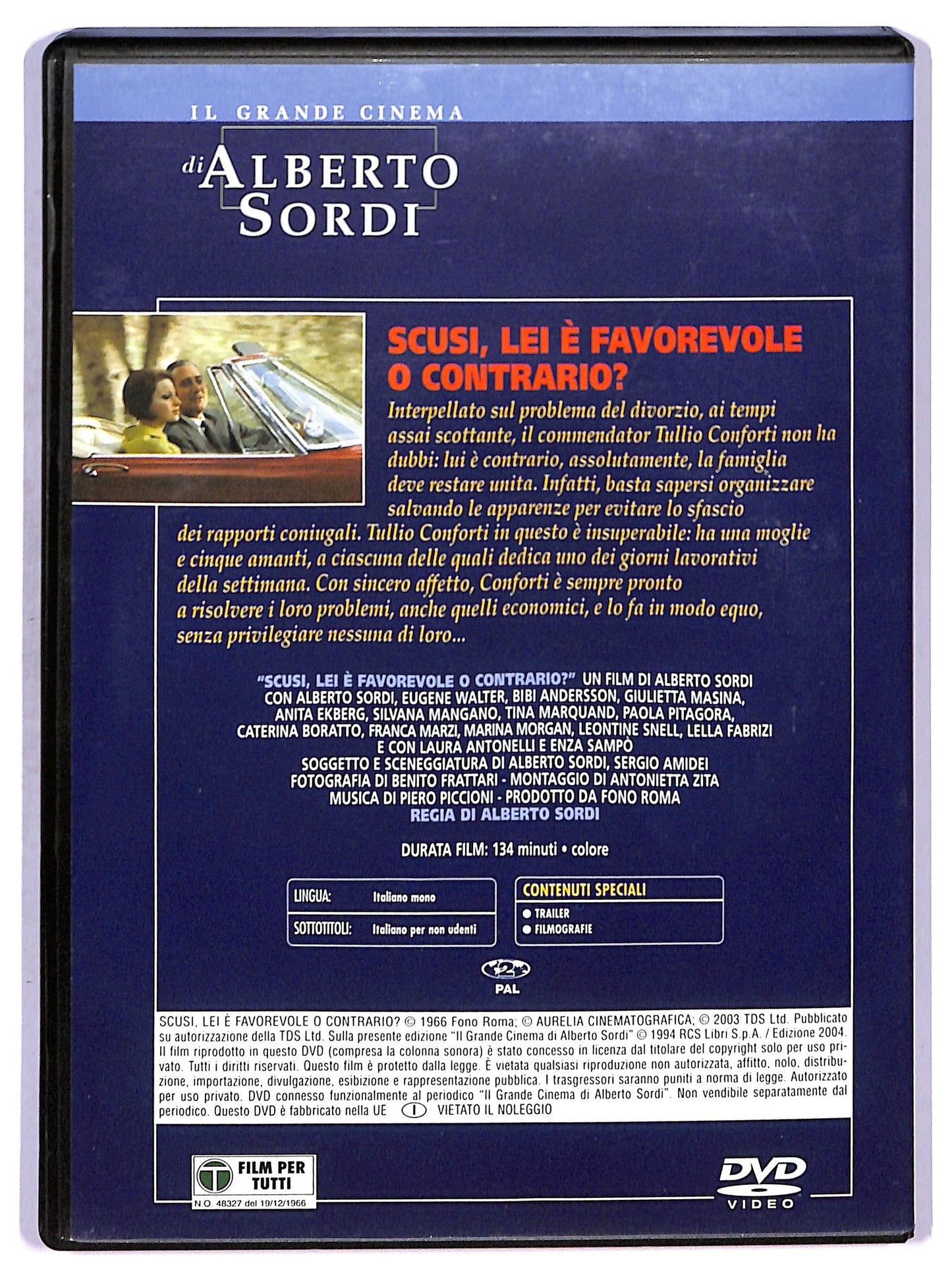 EBOND Scusi, lei e favorevole o contrario? EDITORIALE DVD D755242
