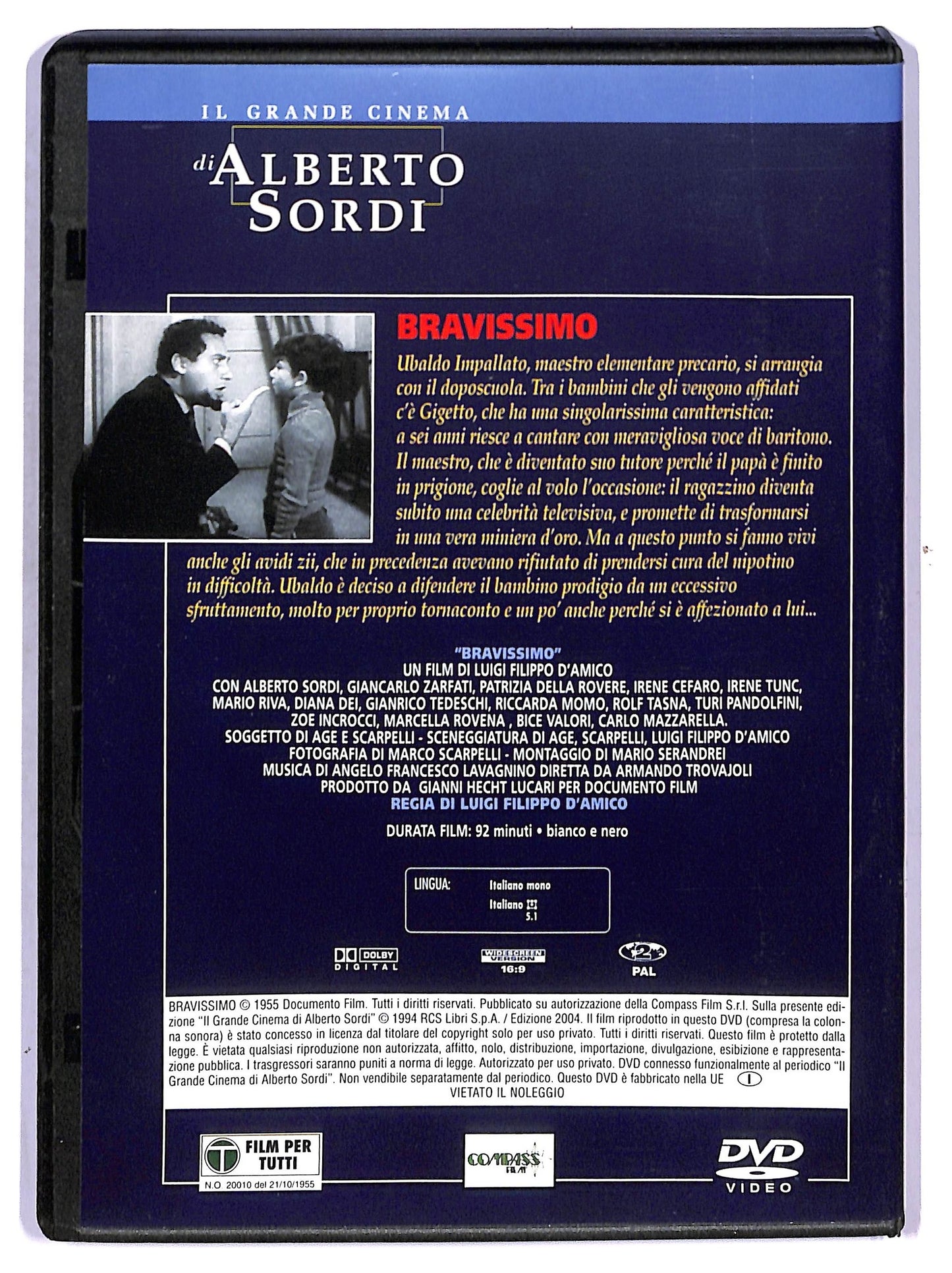 EBOND Alberto Sordi - Bravissimo DVD Editoriale D755243