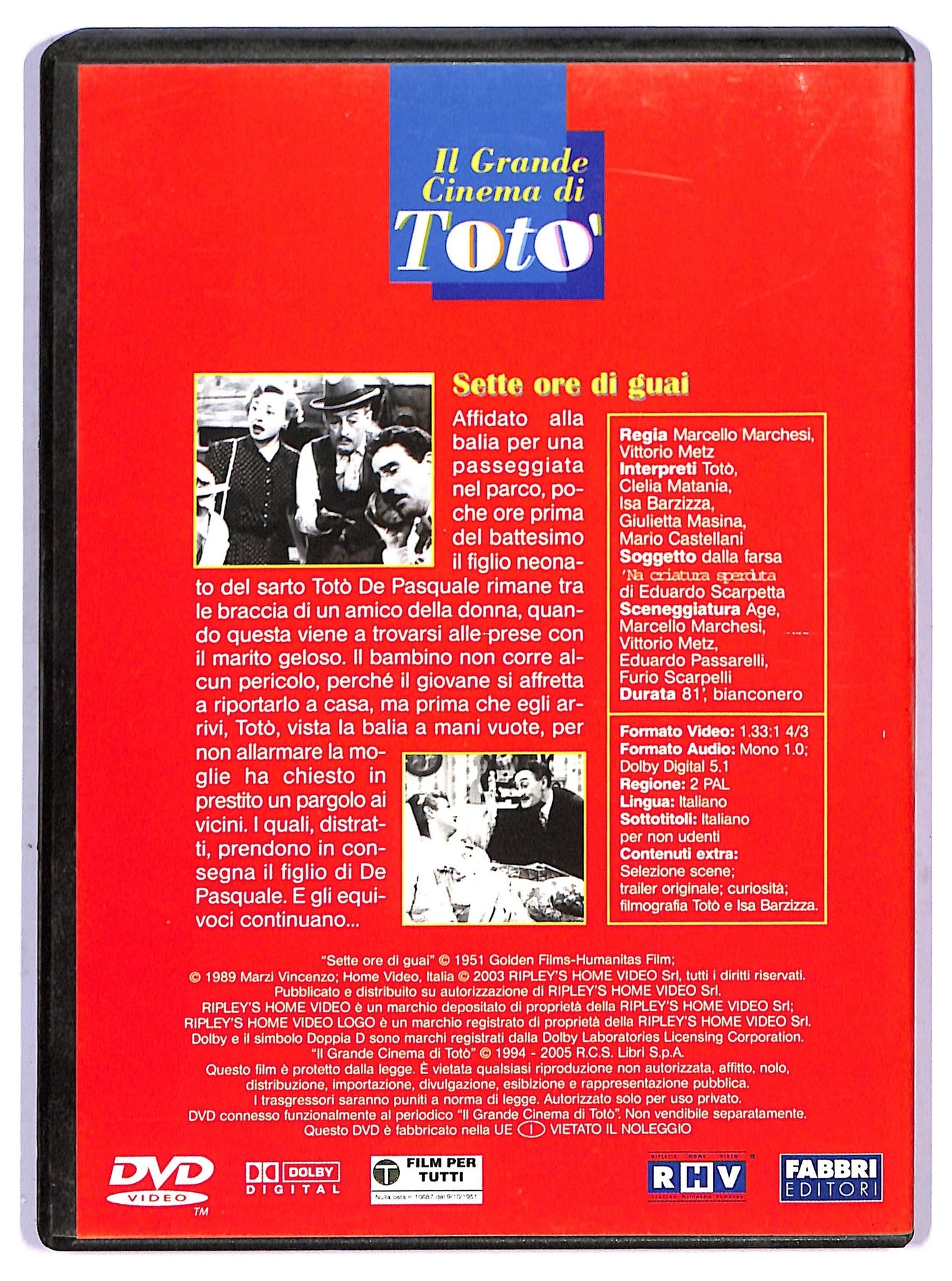 EBOND Sette ore di guai EDITORIALE DVD D755261