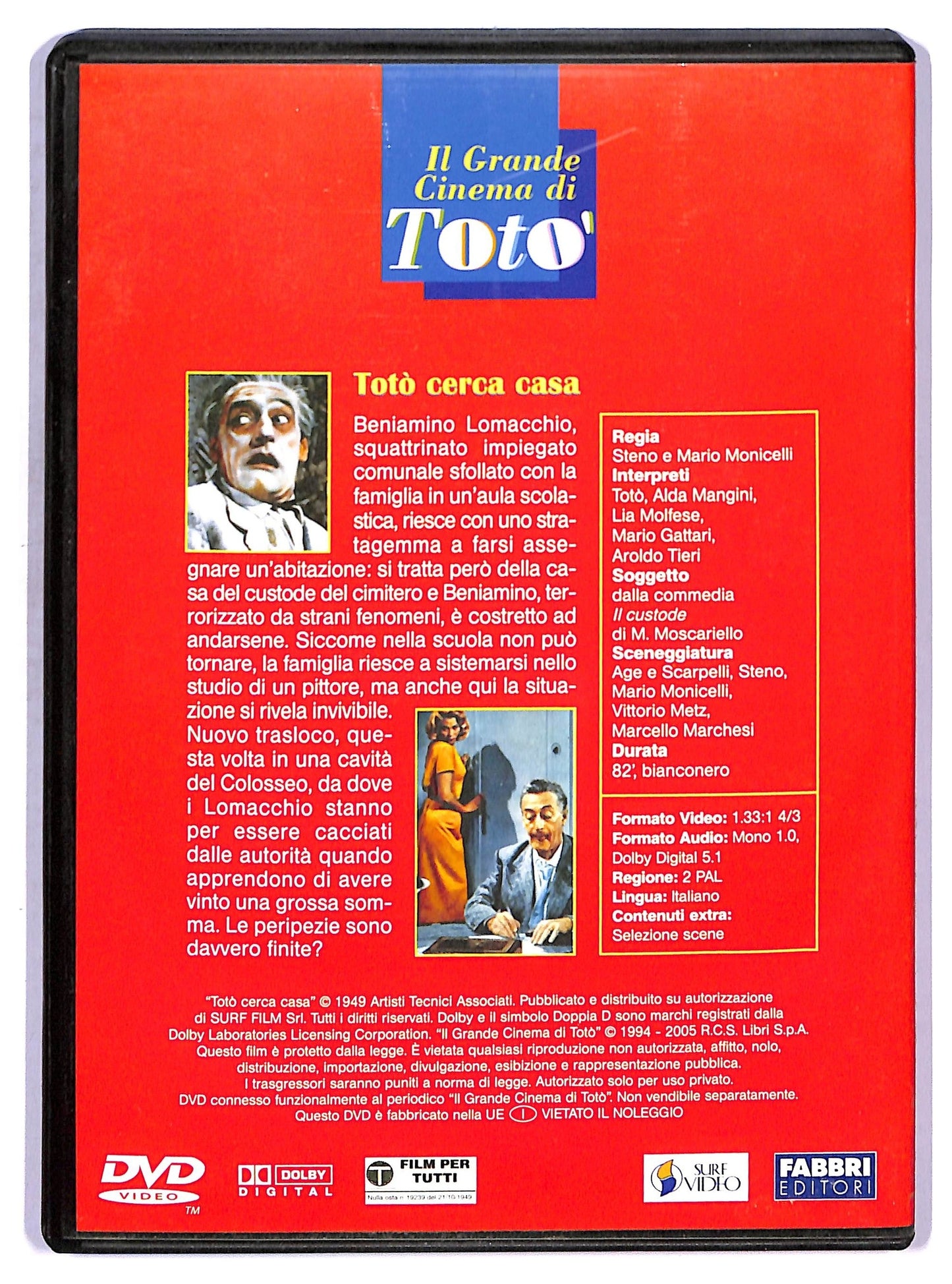 EBOND Il Grande Cinema Di Toto - Toto'cerca Casa DVD Editoriale D755262