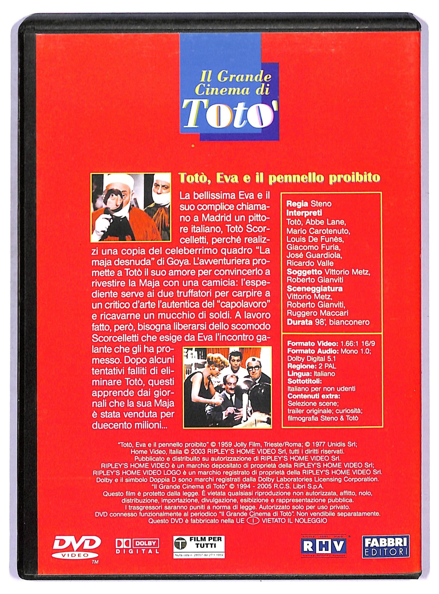 EBOND Toto, Eva e il pennello proibito EDITORIALE DVD D755263