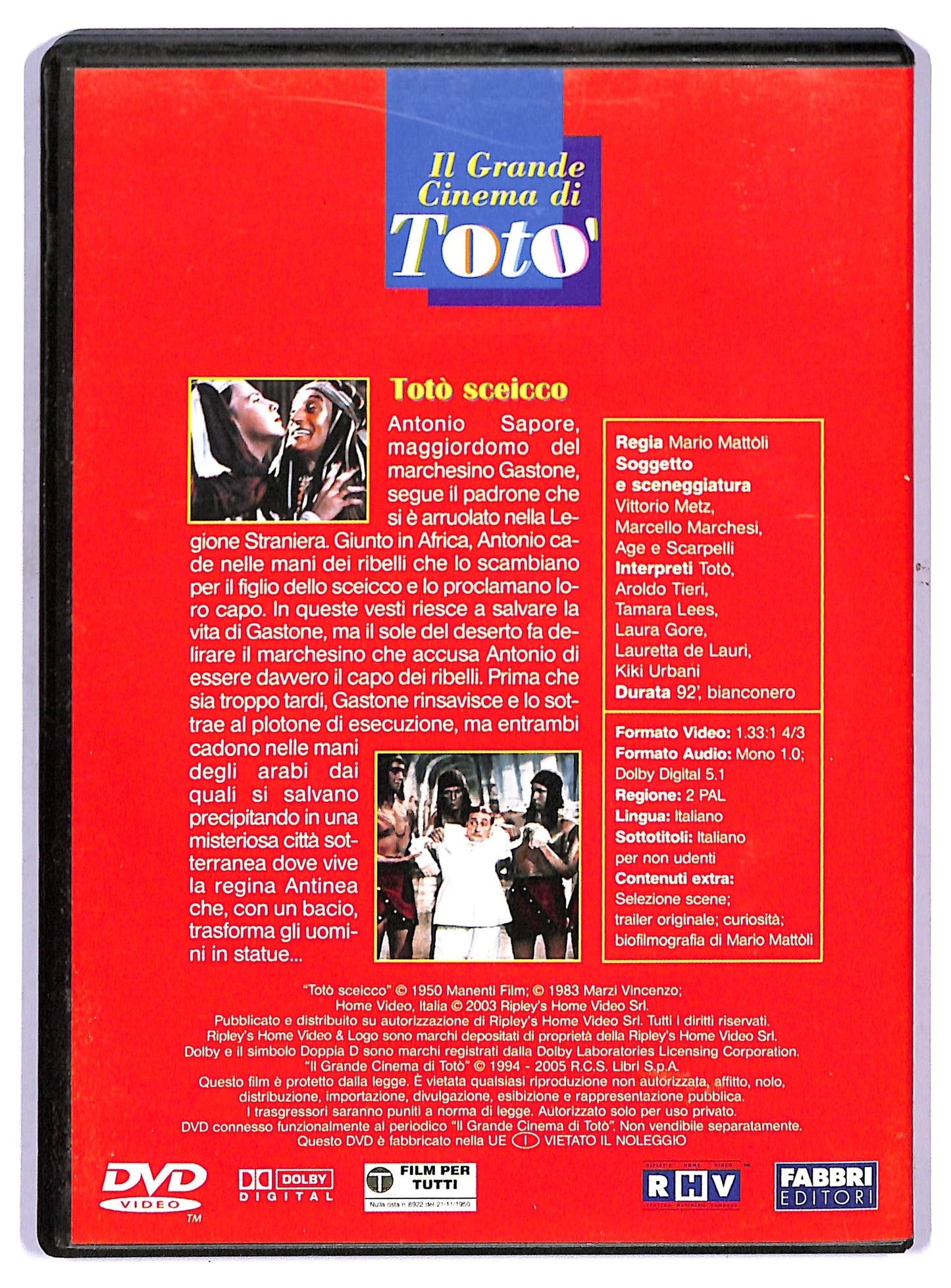 EBOND Toto Sceicco Il Grande Cinema Di Toto DVD Editoriale D755301