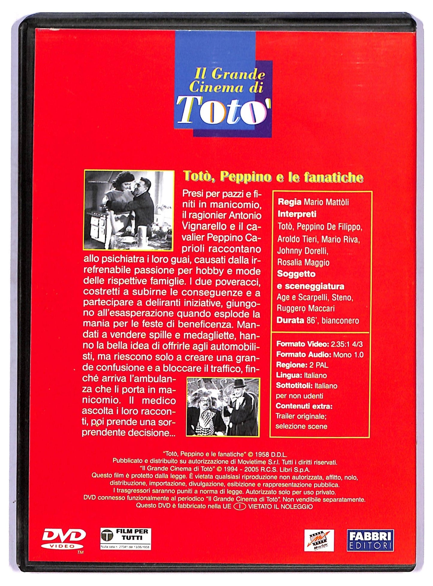 EBOND Toto - Toto, Peppino e le fanatiche EDITORIALE DVD D755310