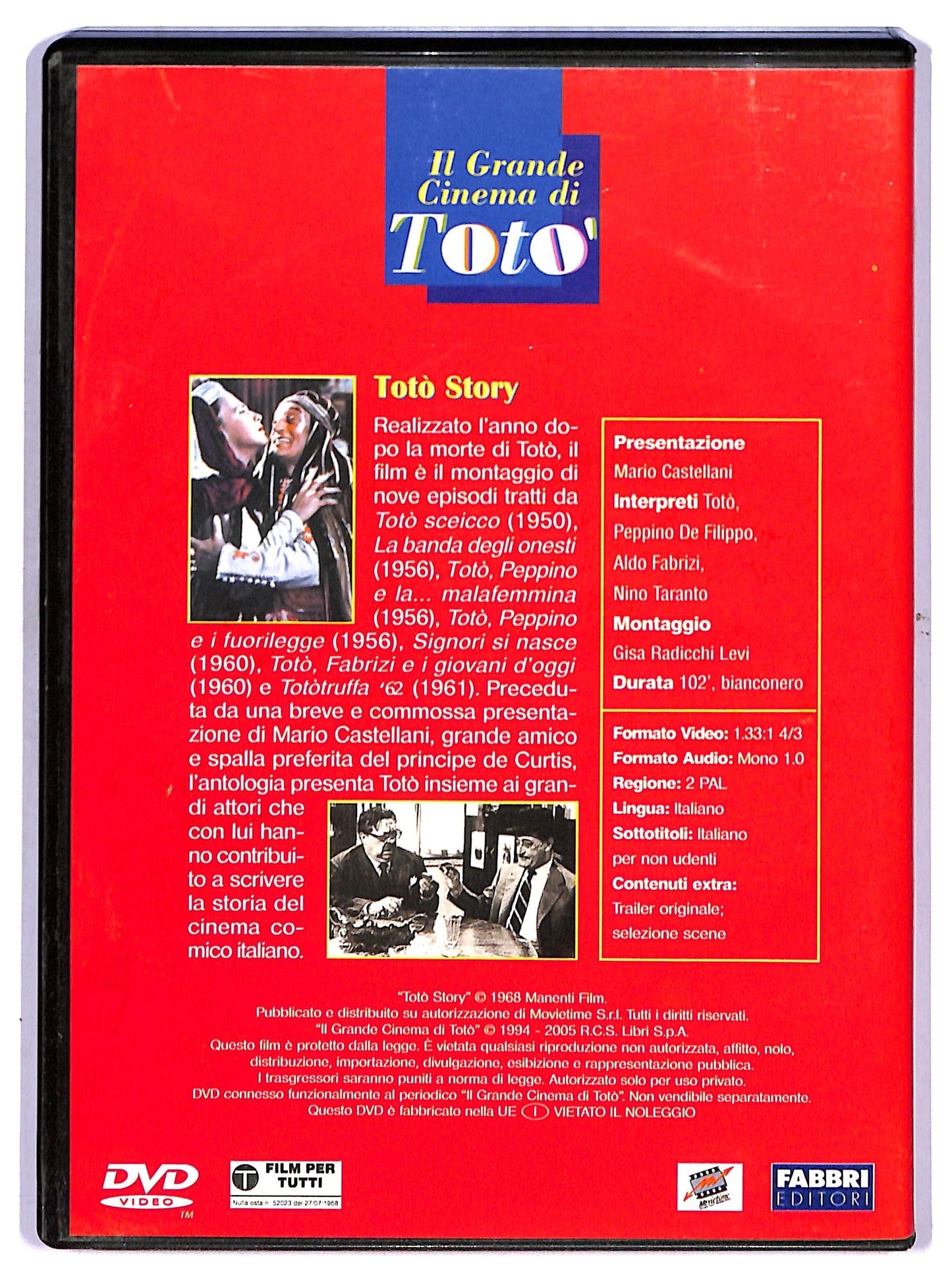 EBOND il grande cinema di toto' - Toto story EDITORIALE DVD D755327