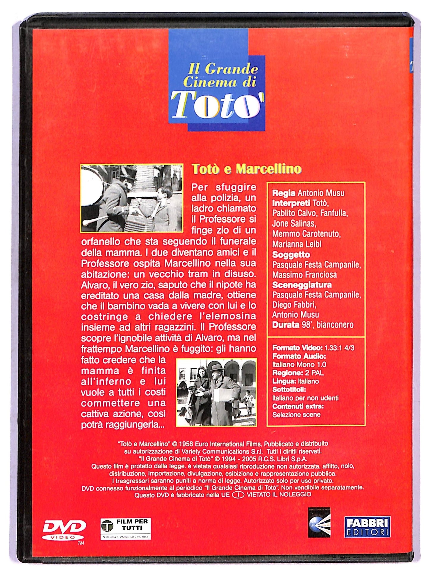 EBOND Toto e Marcellino EDITORIALE DVD D755340