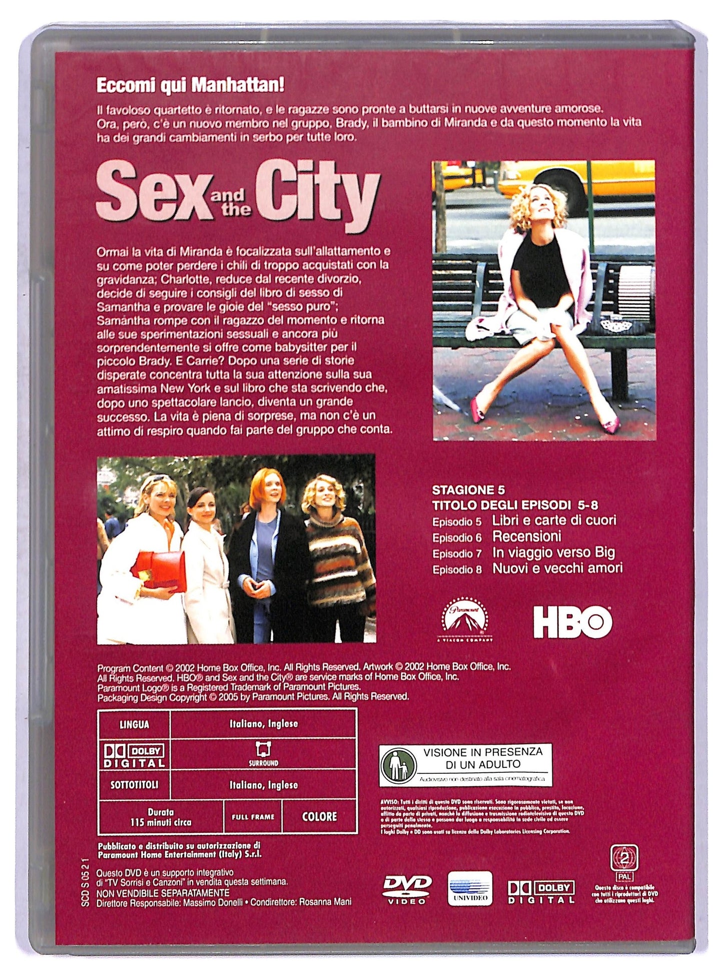 EBOND Sex And The City Stagione 6 Epis 5 - 8 EDITORIALE DVD D755350