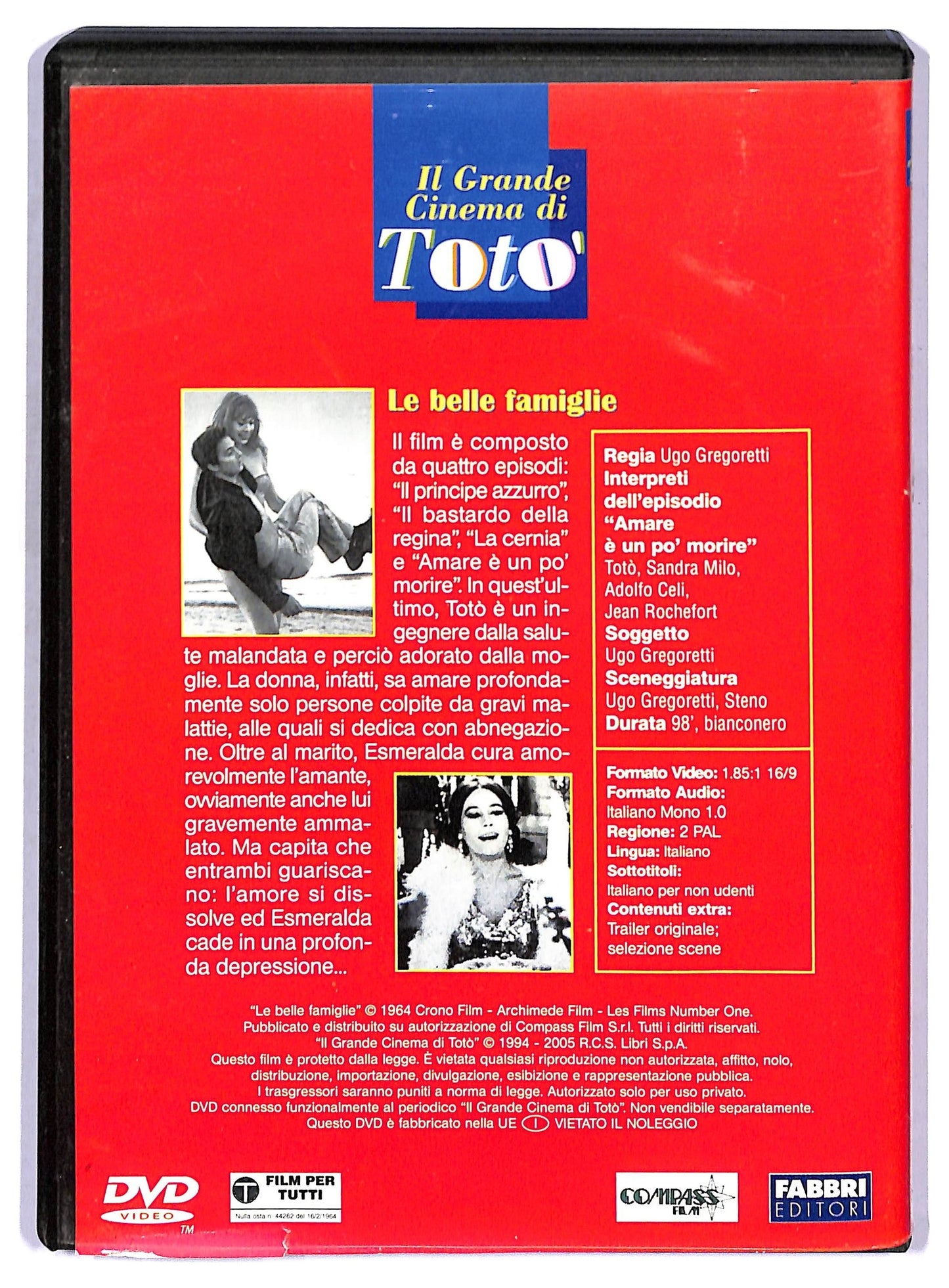 EBOND Il grande cinema di Toto Le belle famiglie EDITORIALE DVD D755408