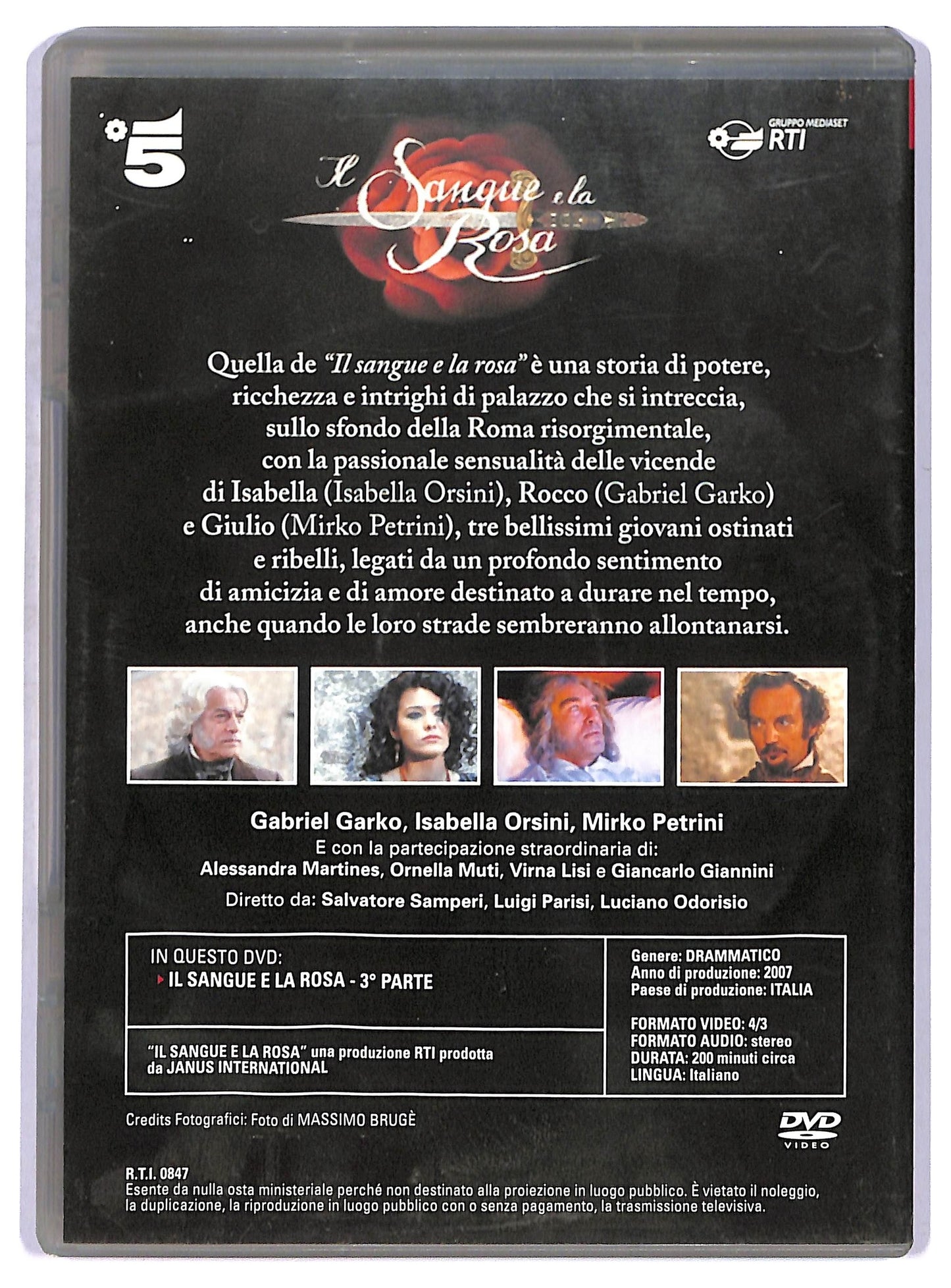 EBOND Il sangue e la rosa terza parte EDITORIALE DVD D755504