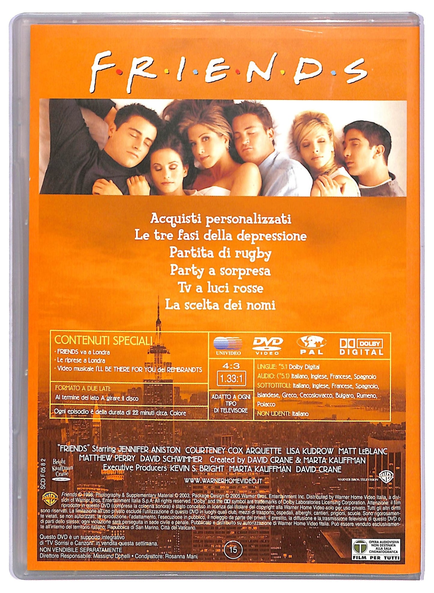 EBOND Friends Stagione 4 Episodi 13 - 18 EDITORIALE DVD D755522