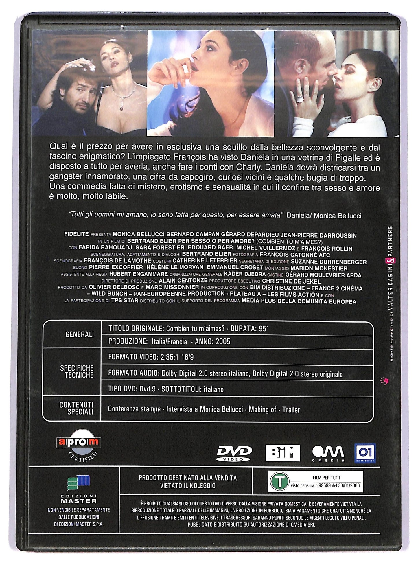 EBOND Per sesso o per amore EDITORIALE DVD D755716