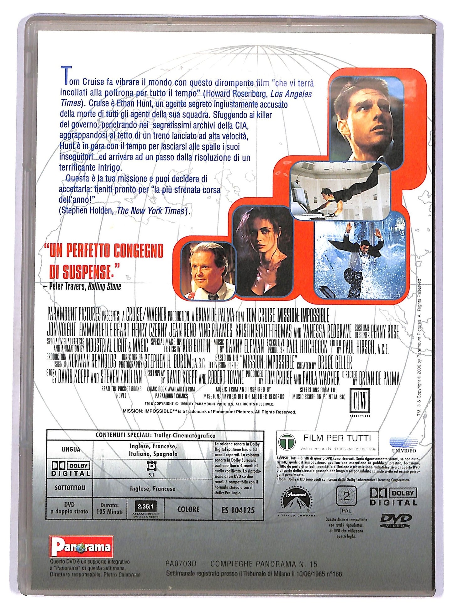 EBOND Mission impossible EDITORIALE DVD D755803