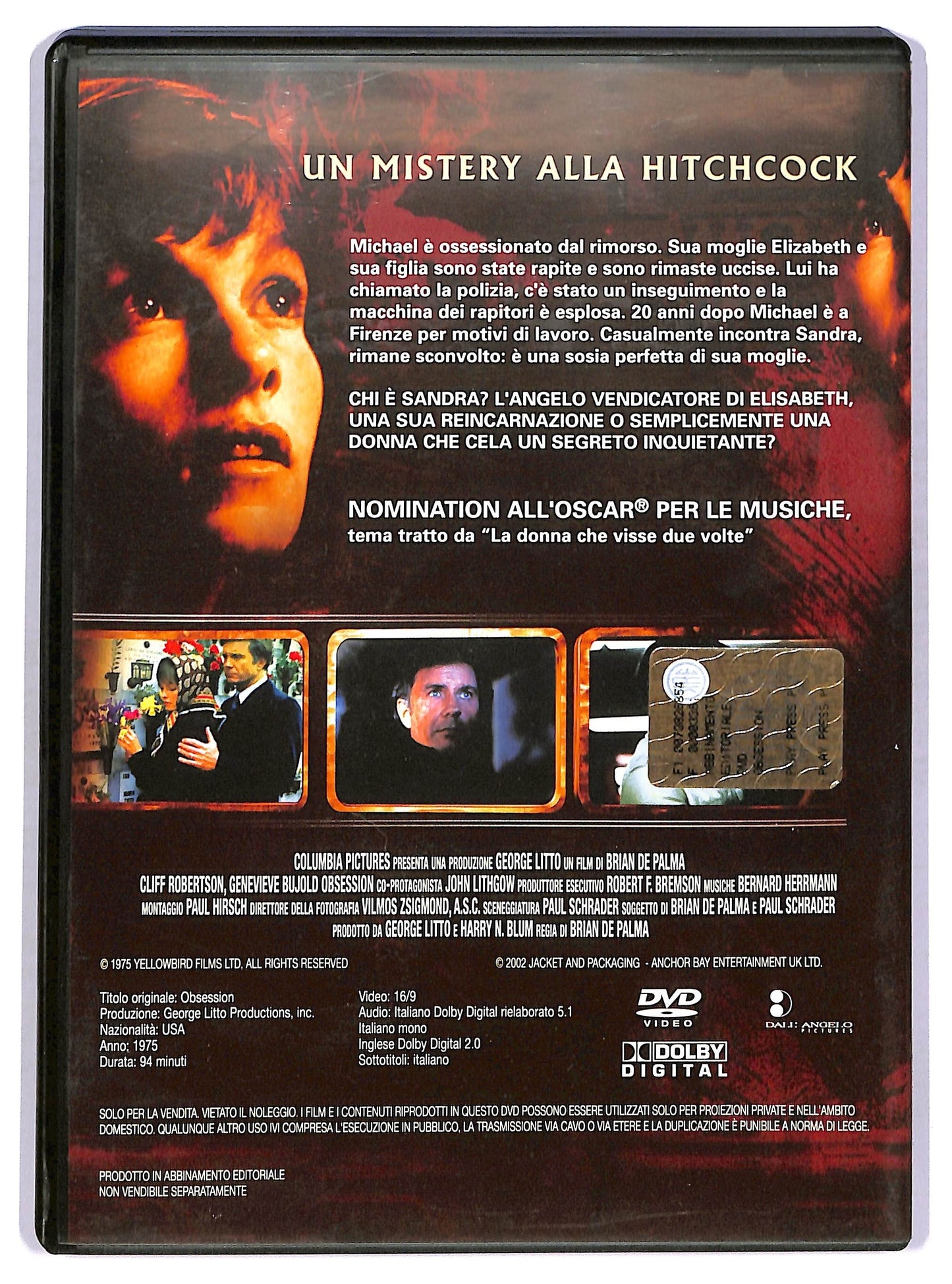 EBOND Obsession - Complesso di colpa EDITORIALE DVD D755854