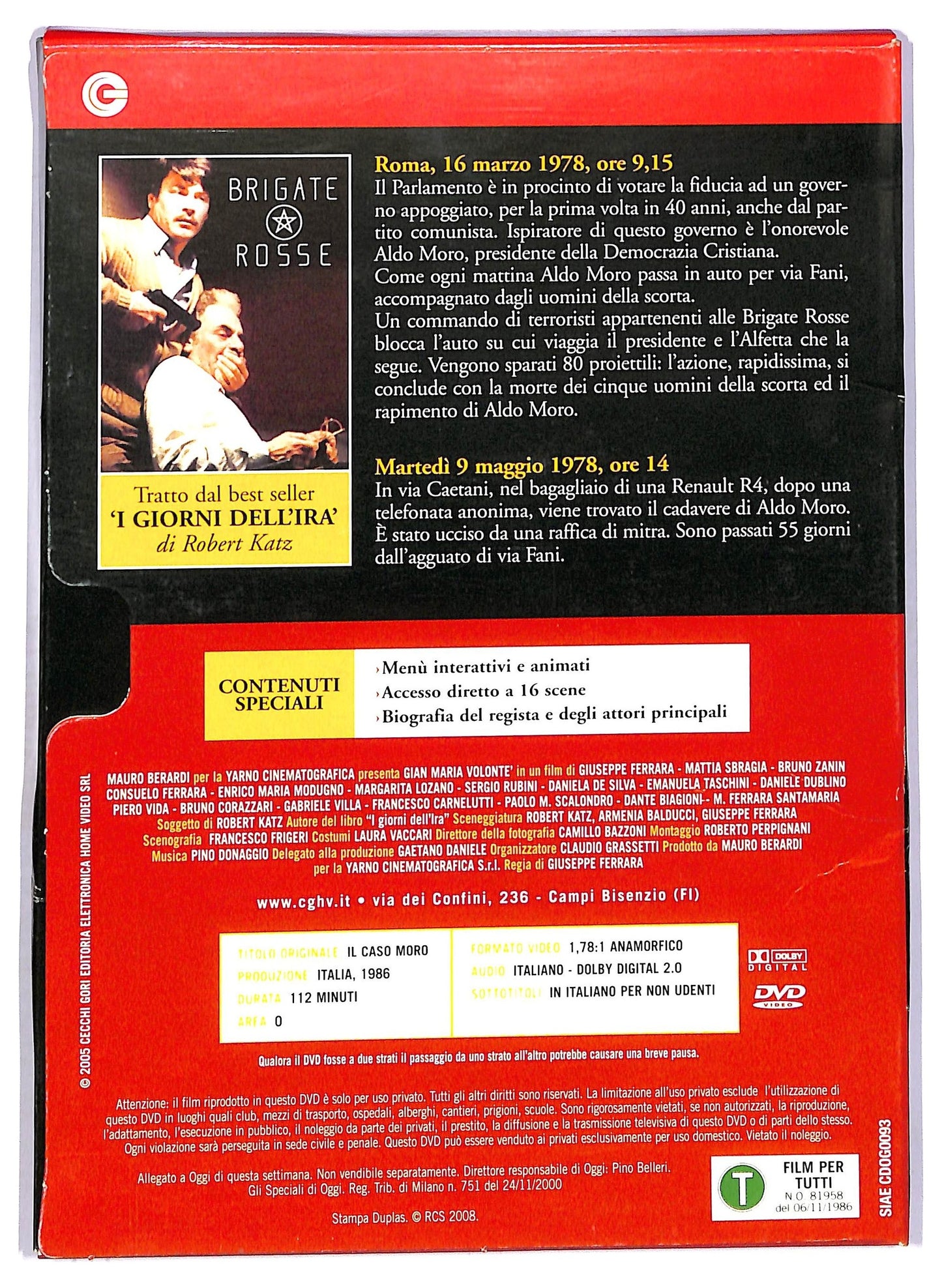 EBOND Il caso Moro EDITORIALE DVD D755862