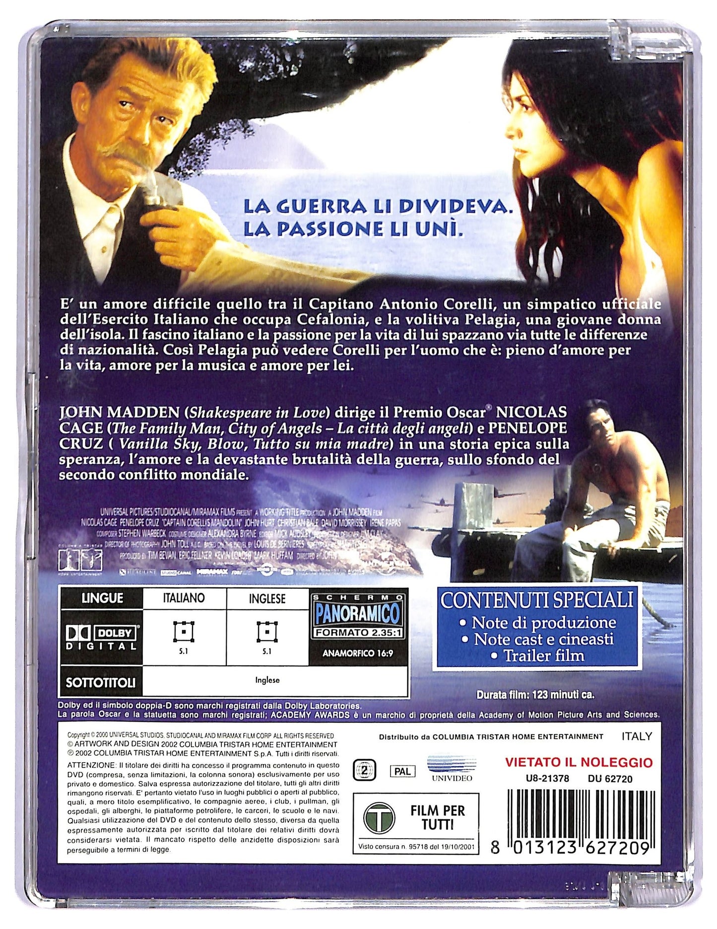EBOND Il mandolino del capitano Corelli SJB DVD D756011