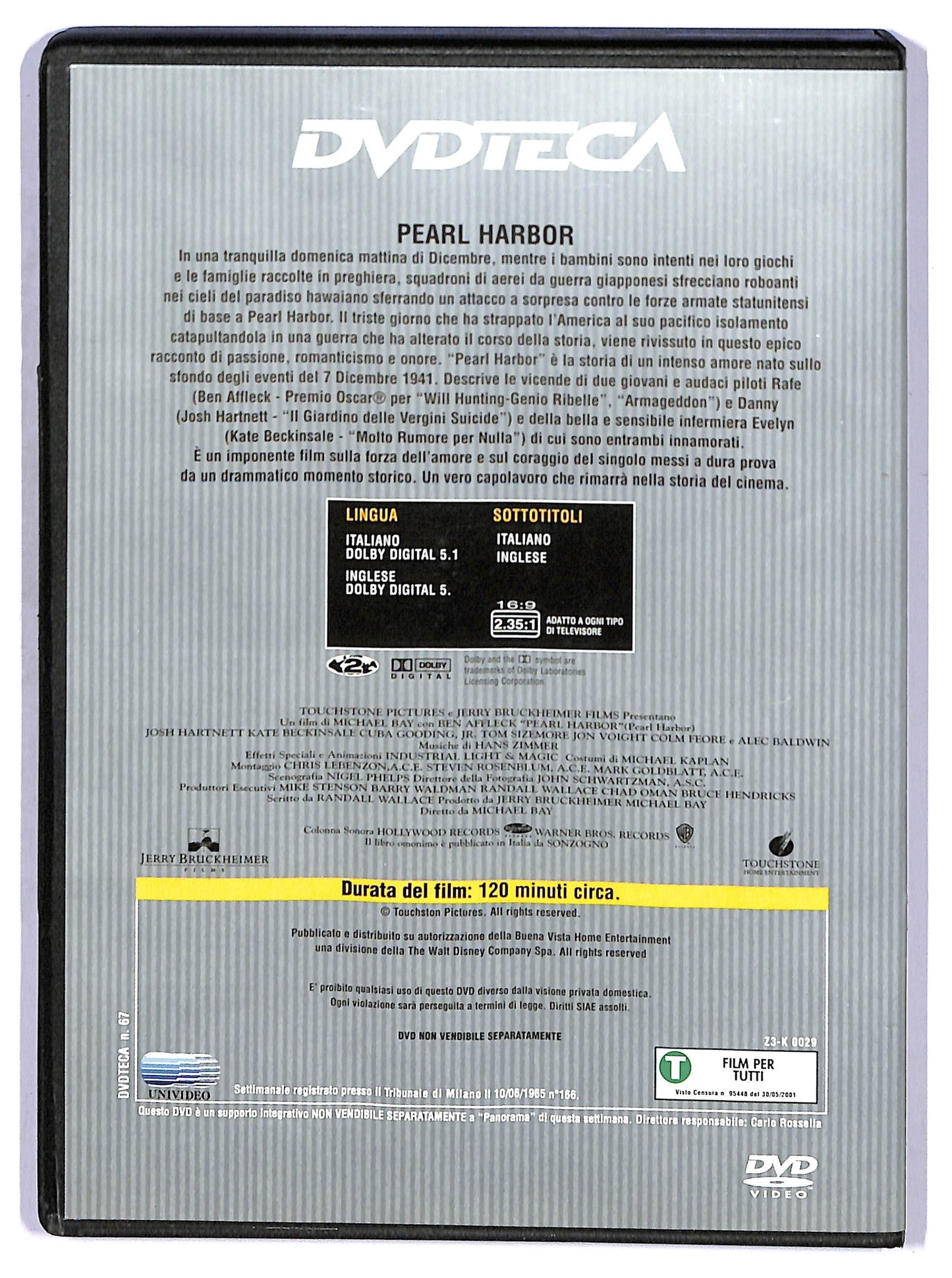 EBOND Pearl Harbor EDITORIALE DVD D756020