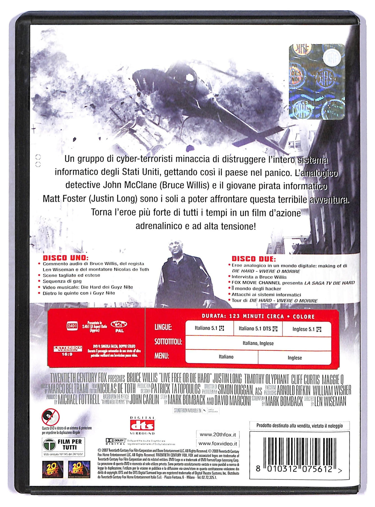 EBOND Die Hard - Vivere o morire (2 dischi) EDIZIONE SPECIALE DVD D756030