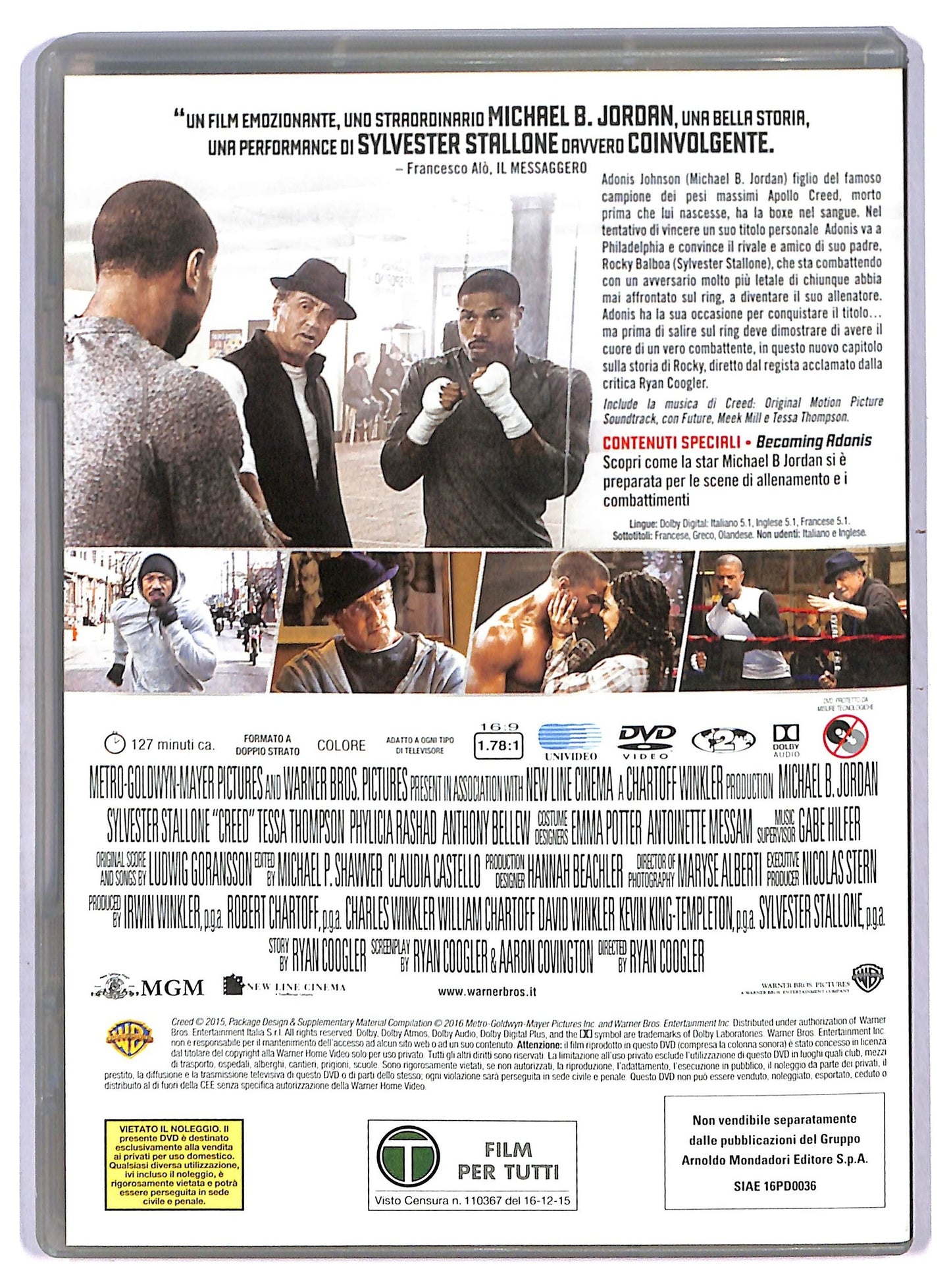 EBOND Creed Nato per combattere EDITORIALE DVD D756147
