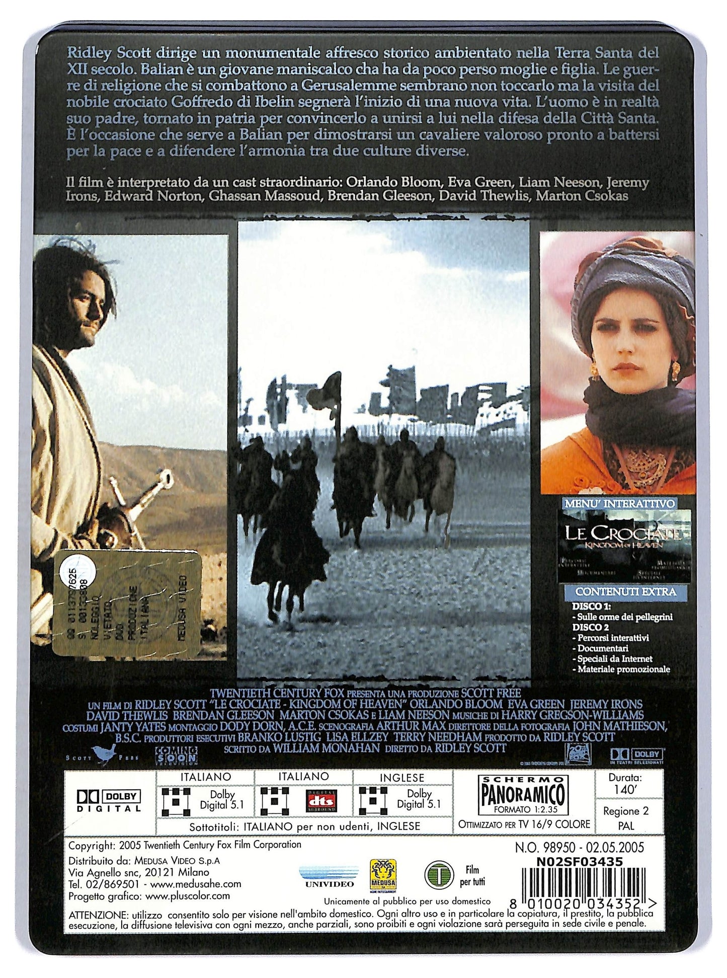 EBOND Le crociate - Kingdom of Heaven STEELBOOK DVD D756321