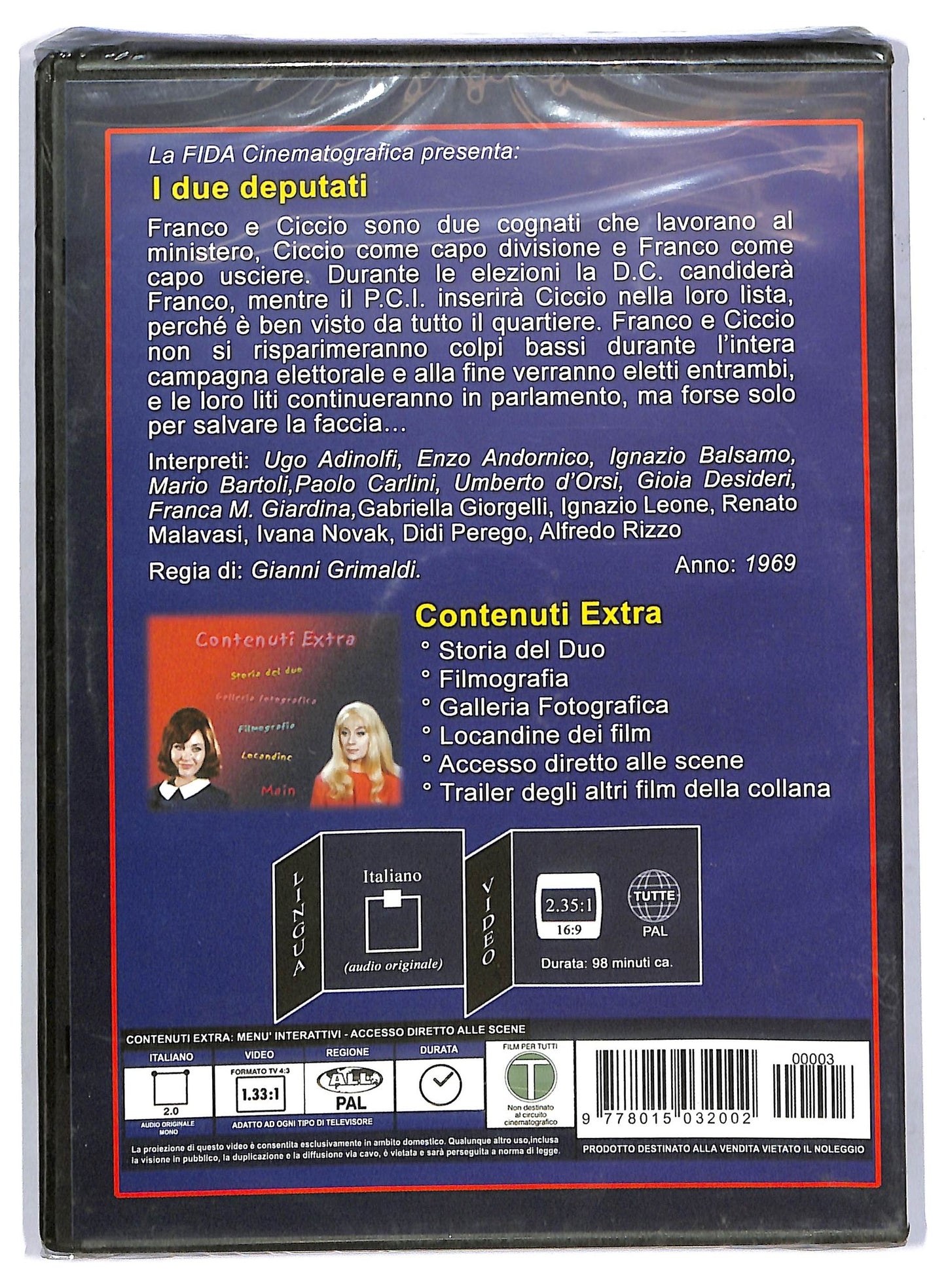 EBOND I 2 deputati EDITORIALE DVD D756532