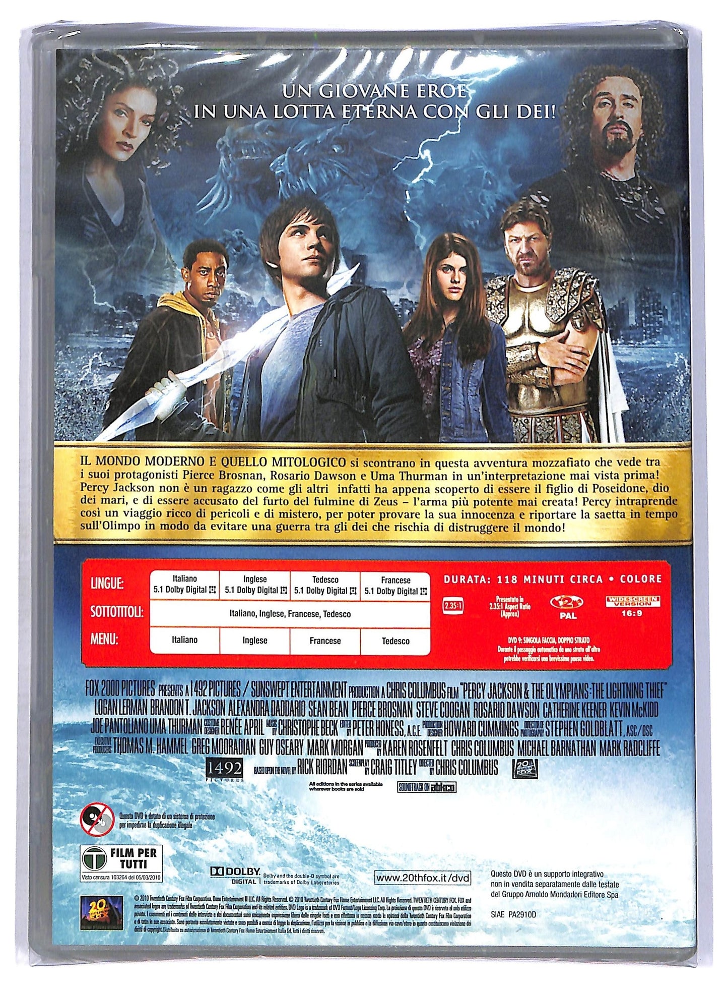 EBOND Percy Jackson e gli dei dell'Olimpo - Il ladro di fulmini EDITORIALE DVD D756605