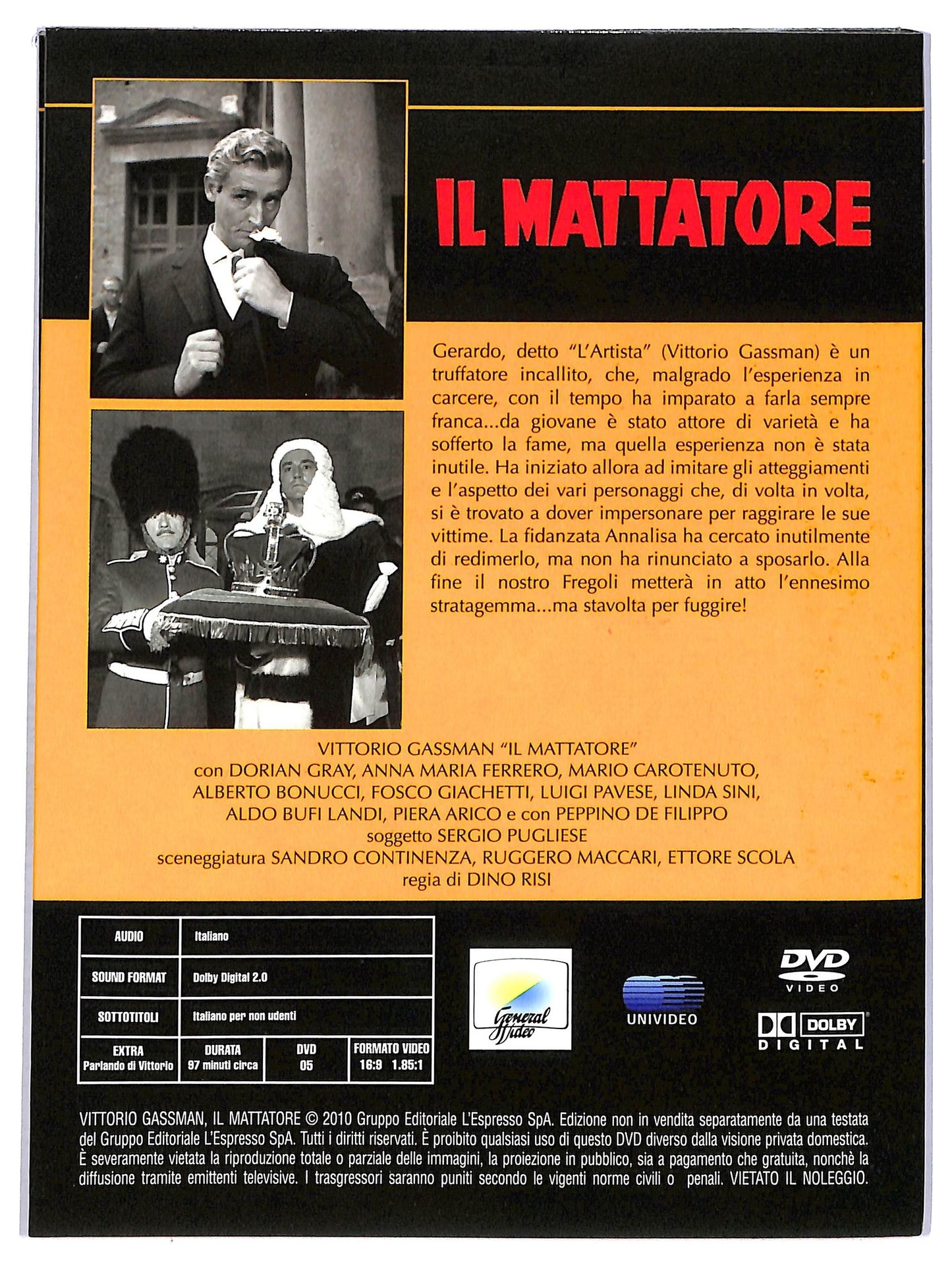 EBOND Il mattatore EDITORIALE DVD D756614