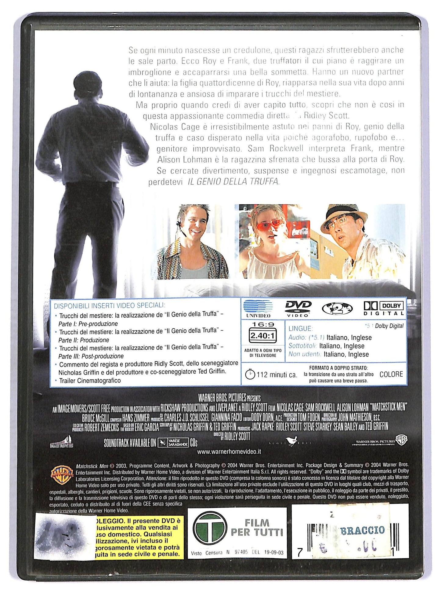 EBOND il genio della truffa DVD D756618