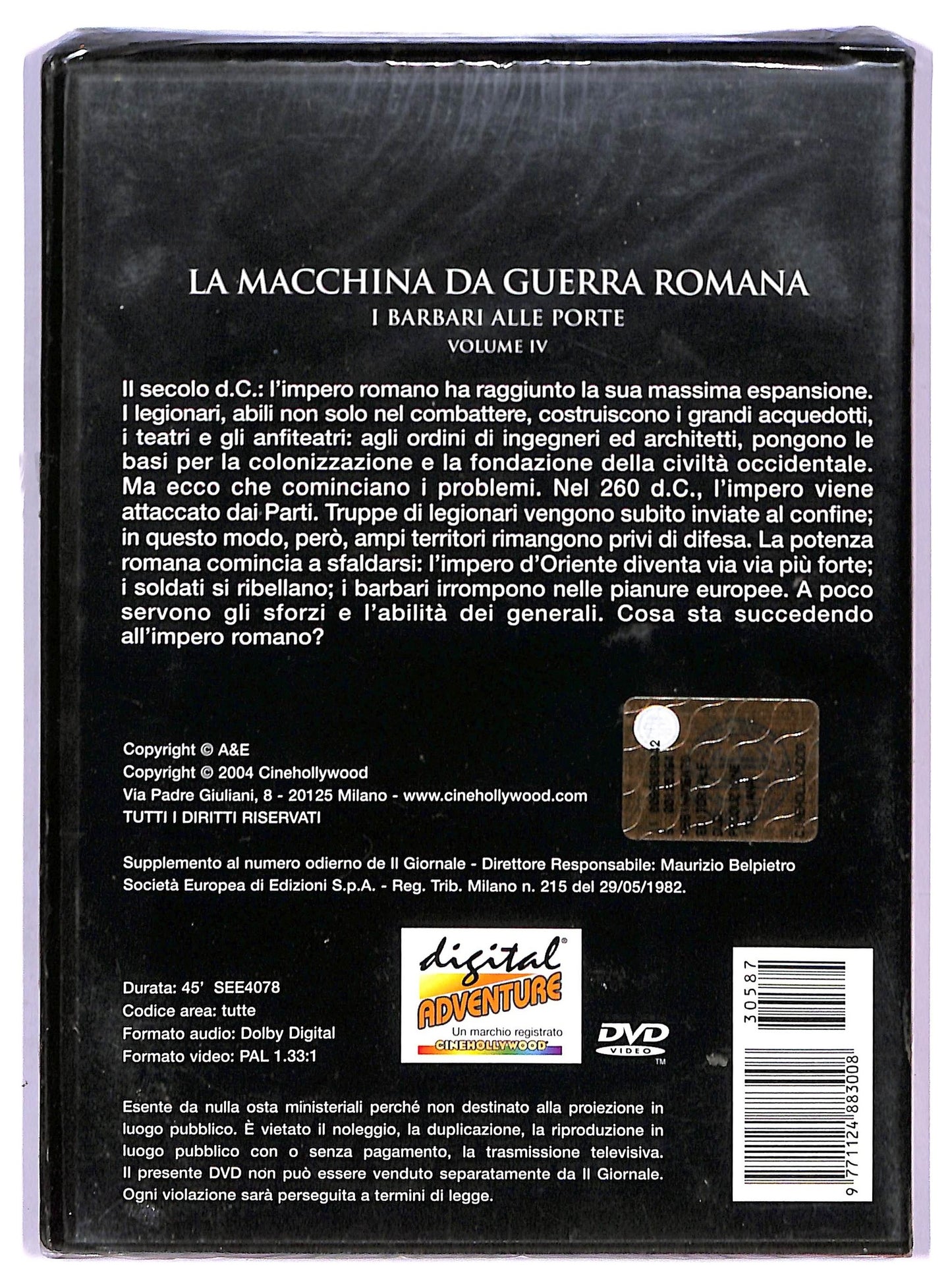 EBOND La macchina da guerra romana - Volume 4 EDITORIALE DVD D756913