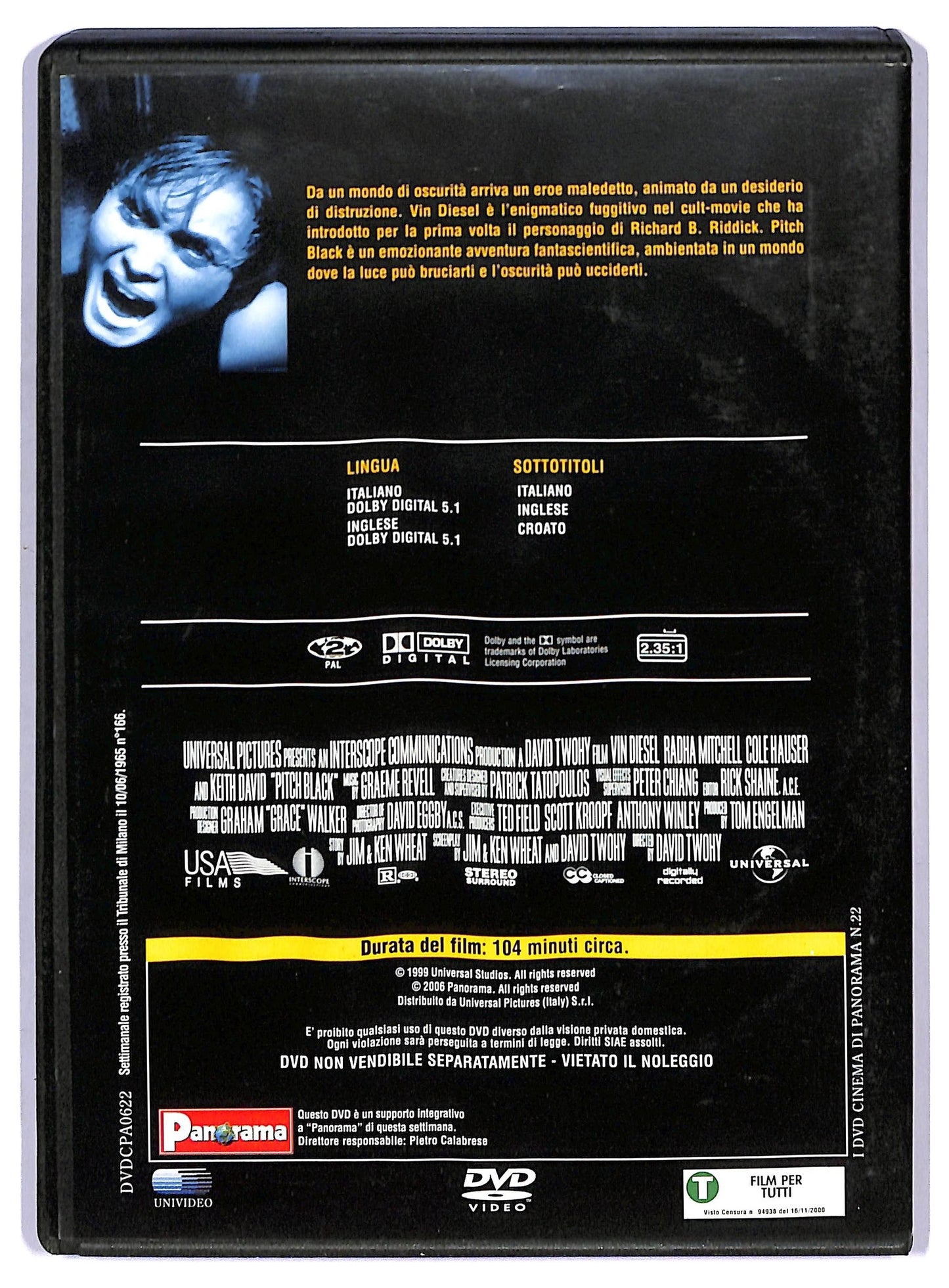 EBOND pitch black EDITORIALE DVD D757009