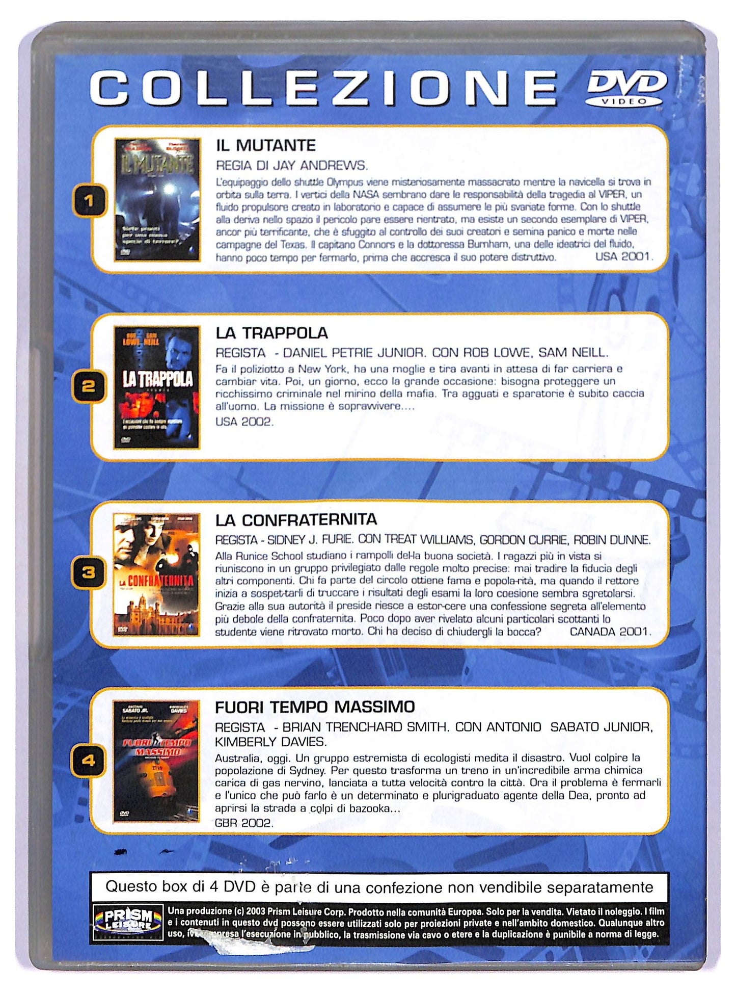 EBOND Collezione 4 film su 2 Dvd EDITORIALE DVD D757015