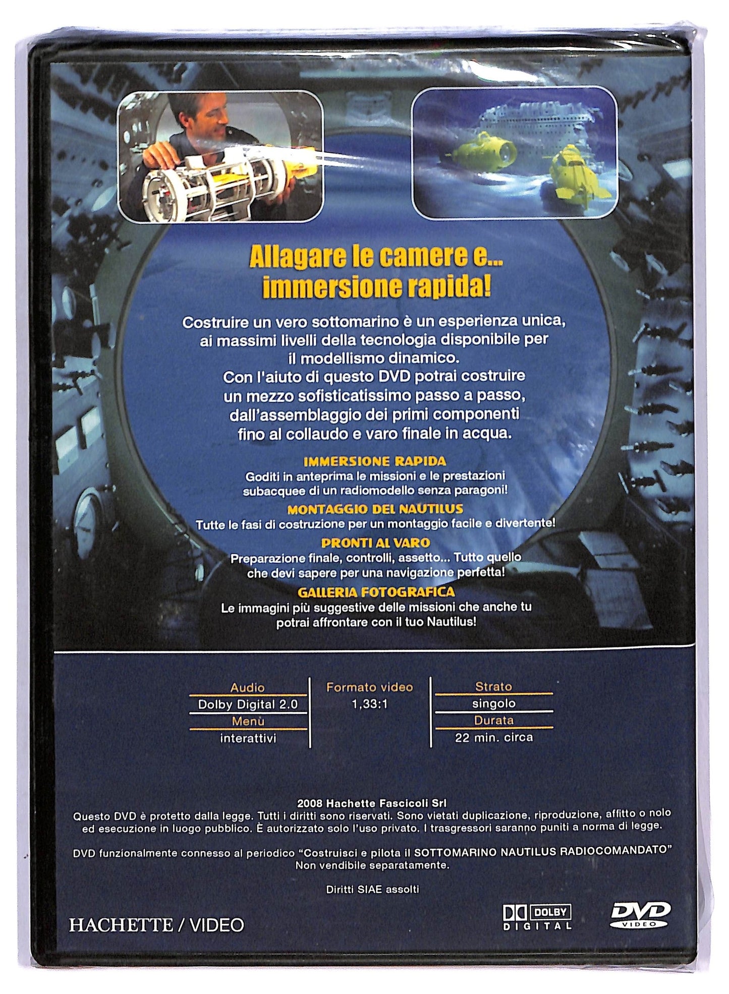 EBOND Costruisci e pilota il sottomarino nautilus radiocomandato EDITORIALE DVD D757020