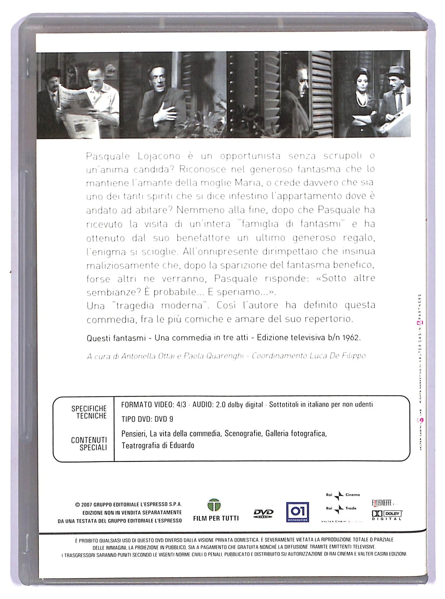 EBOND Le commedie di Eduardo - Questi fantasmi EDITORIALE DVD D757036