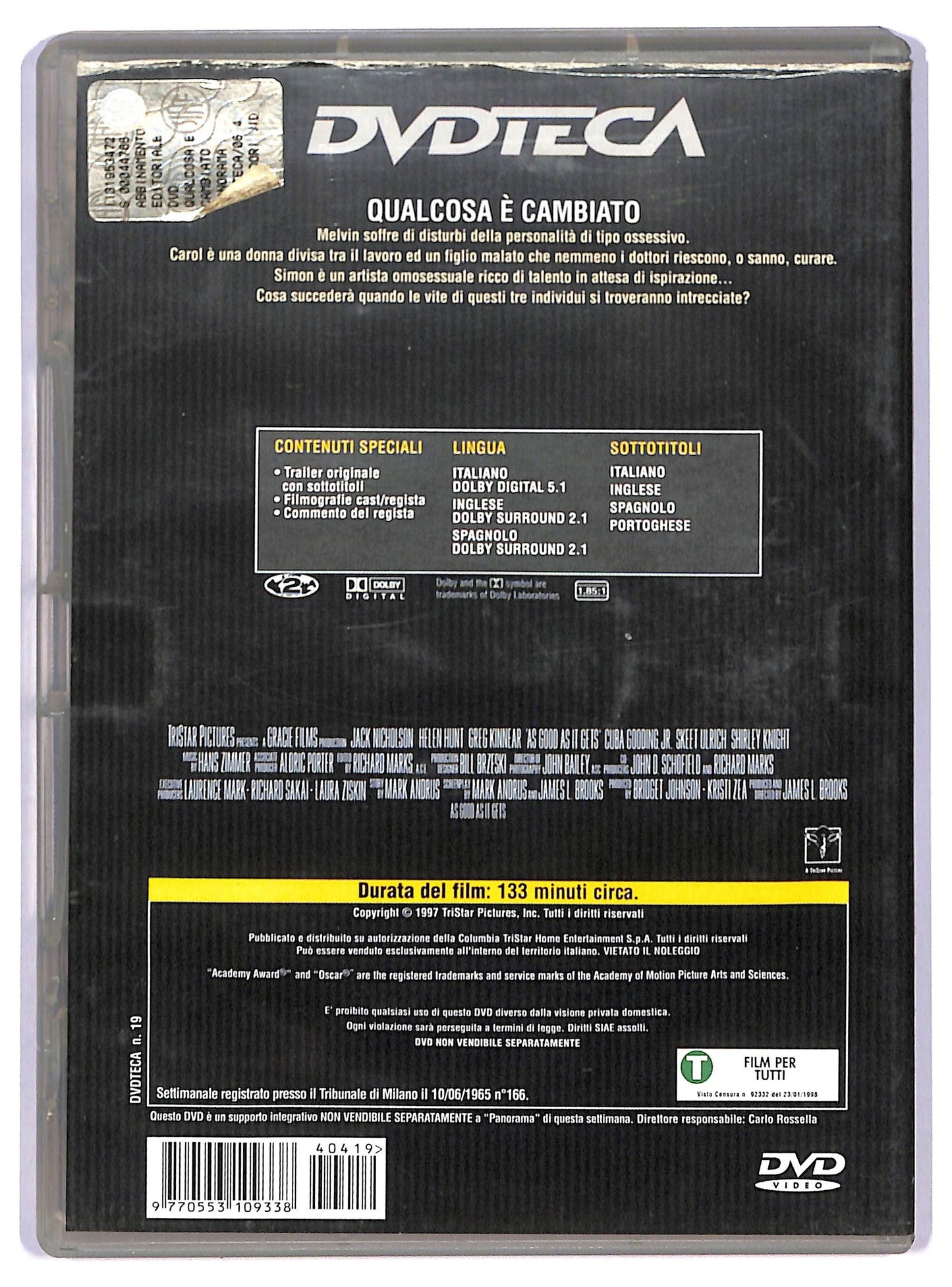 EBOND Qualcosa e cambiato EDITORIALE DVD D757058