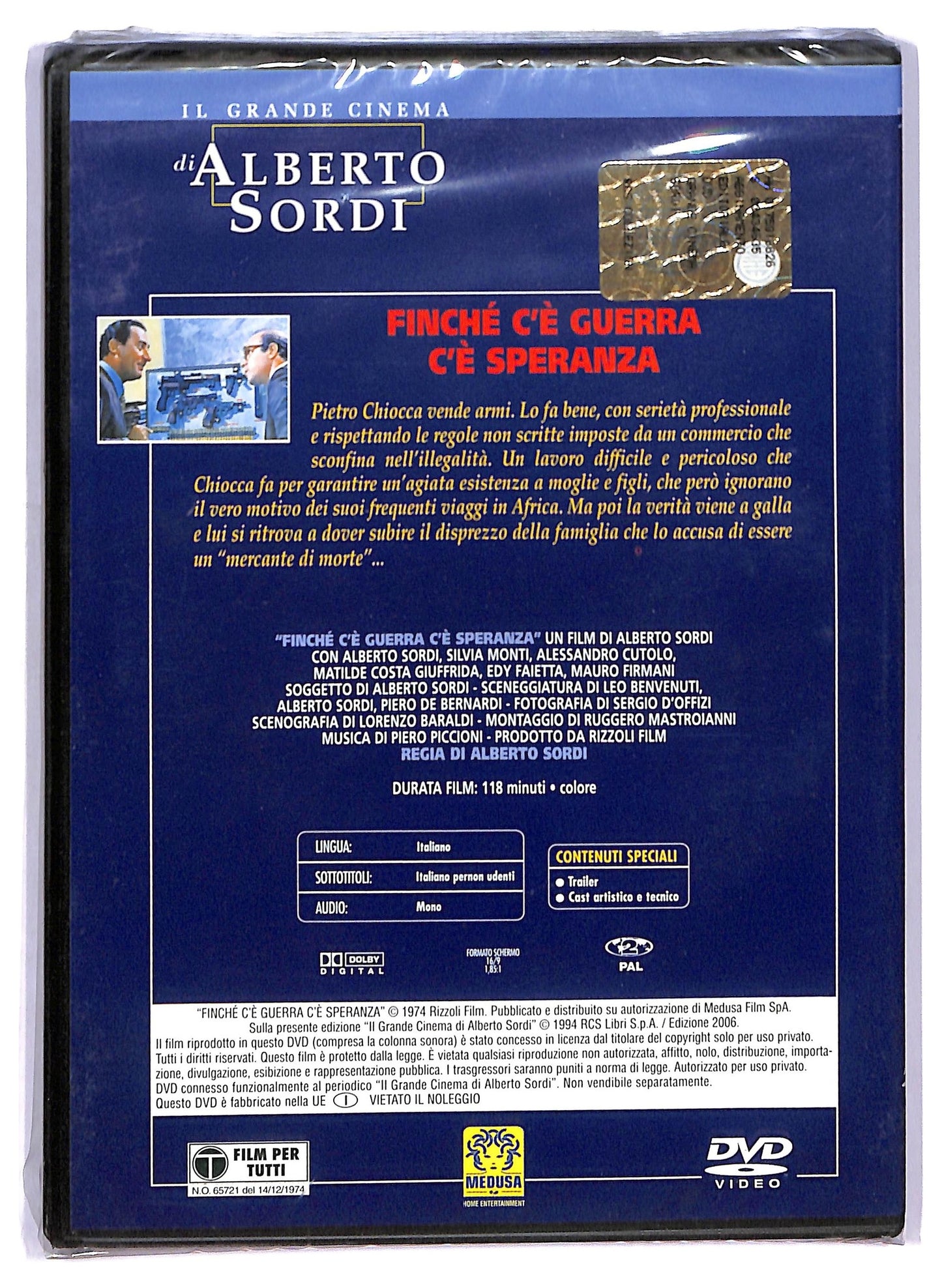 EBOND Finche c'e guerra c'e speranza EDITORIALE DVD D757513