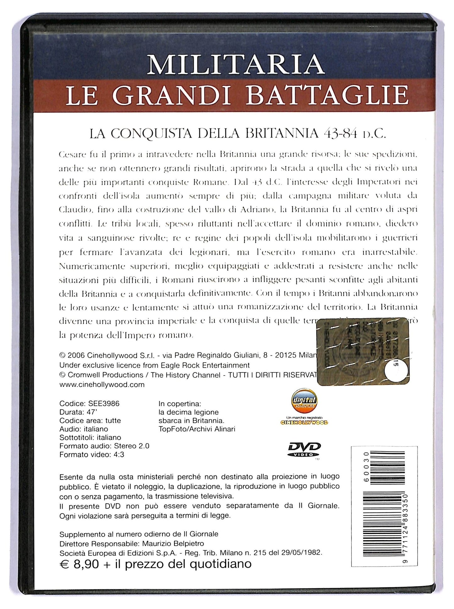 EBOND La conquista della Britannia 43 - 84 DC vol 30 EDITORIALE DVD D757514